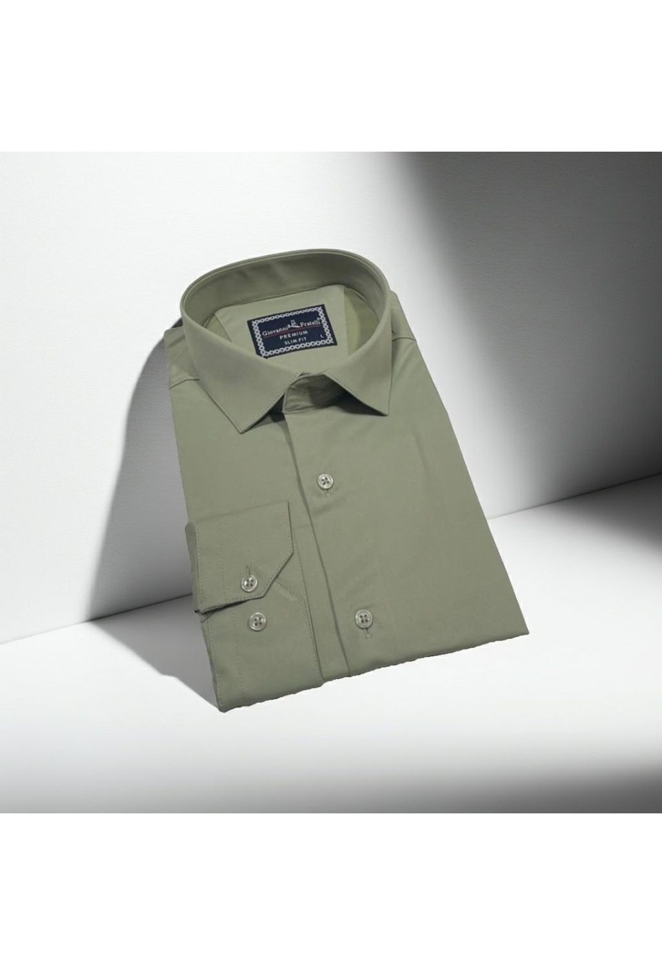 Slim Fit Uzun Kol Düz Renk Saten Erkek Gömlek 3GMK327091038 - Giovanni Fratelli