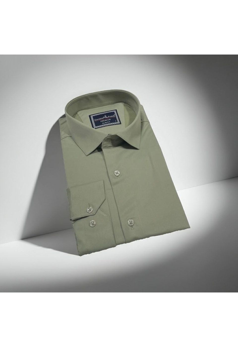 Slim Fit Uzun Kol Düz Renk Saten Erkek Gömlek 3GMK327091038 - Giovanni Fratelli
