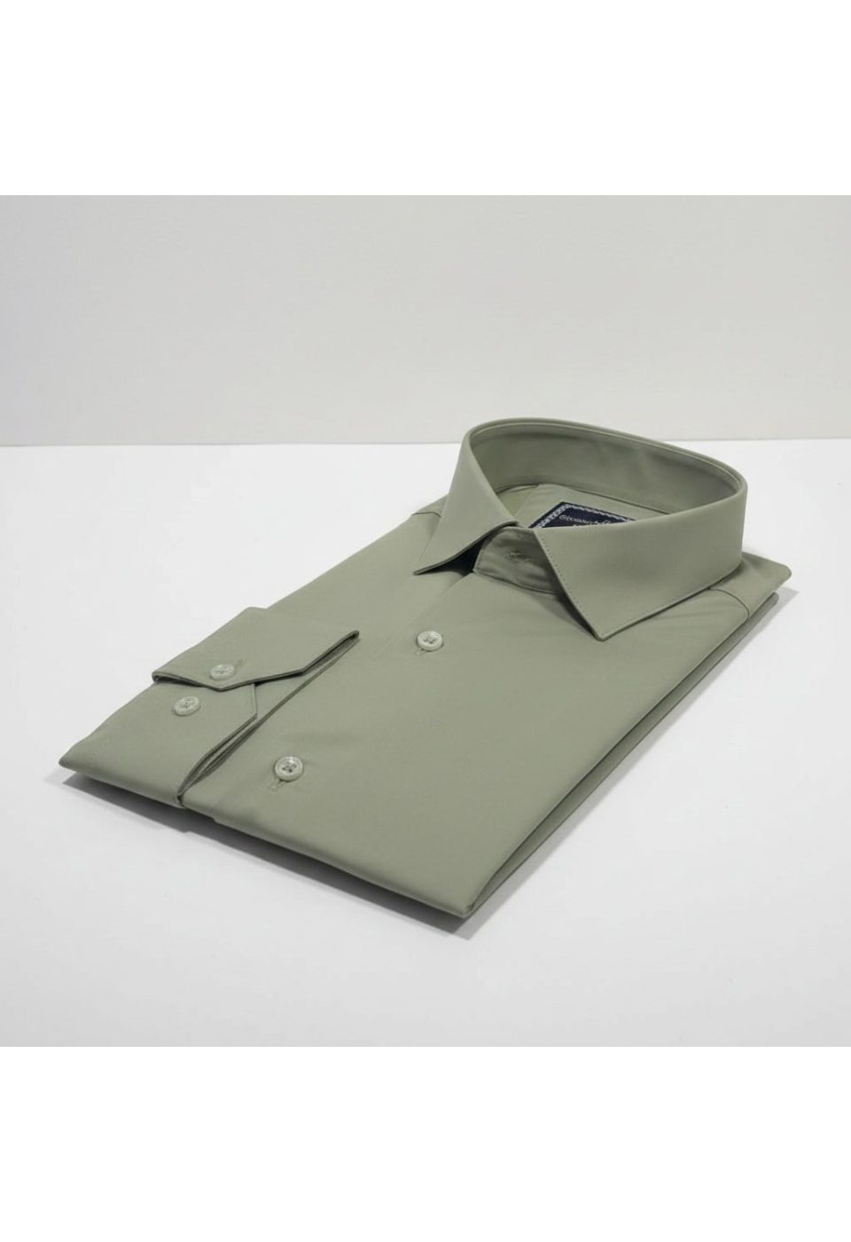 Slim Fit Uzun Kol Düz Renk Saten Erkek Gömlek 3GMK327091038 - Giovanni Fratelli
