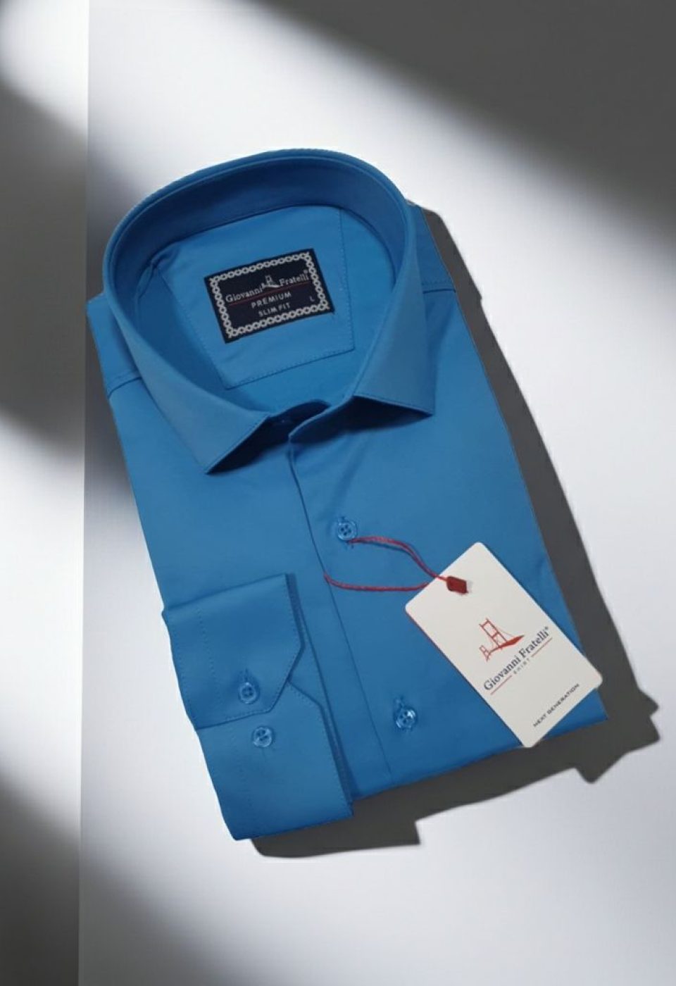 7091 CR SATIN 039 Slim Fit Uzun Kol Düz Renk Saten Erkek Gömlek 3GMK327091039 - Giovanni Fratelli