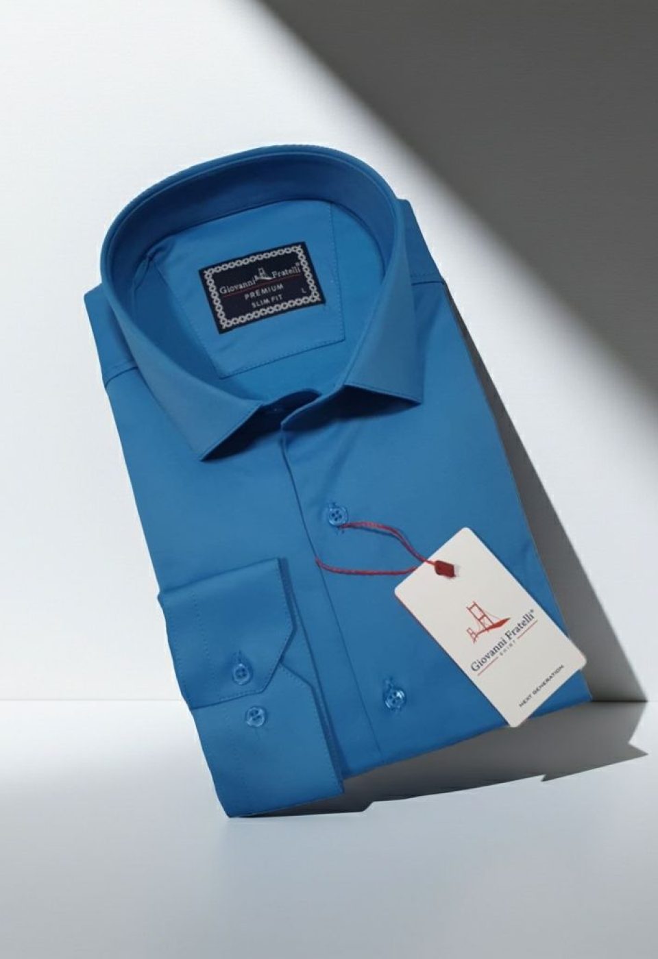 Slim Fit Uzun Kol Düz Renk Saten Erkek Gömlek 3GMK327091039