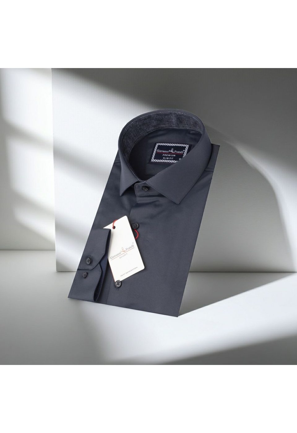 7091 CR SATIN 040 Slim Fit Uzun Kol Düz Renk Saten Erkek Gömlek 3GMK327091040 - Giovanni Fratelli