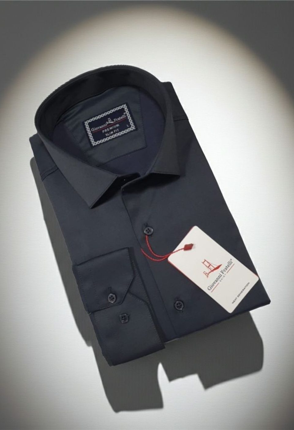 7091 CR SATIN 042 Slim Fit Uzun Kol Düz Renk Saten Erkek Gömlek 3GMK327091042 - Giovanni Fratelli