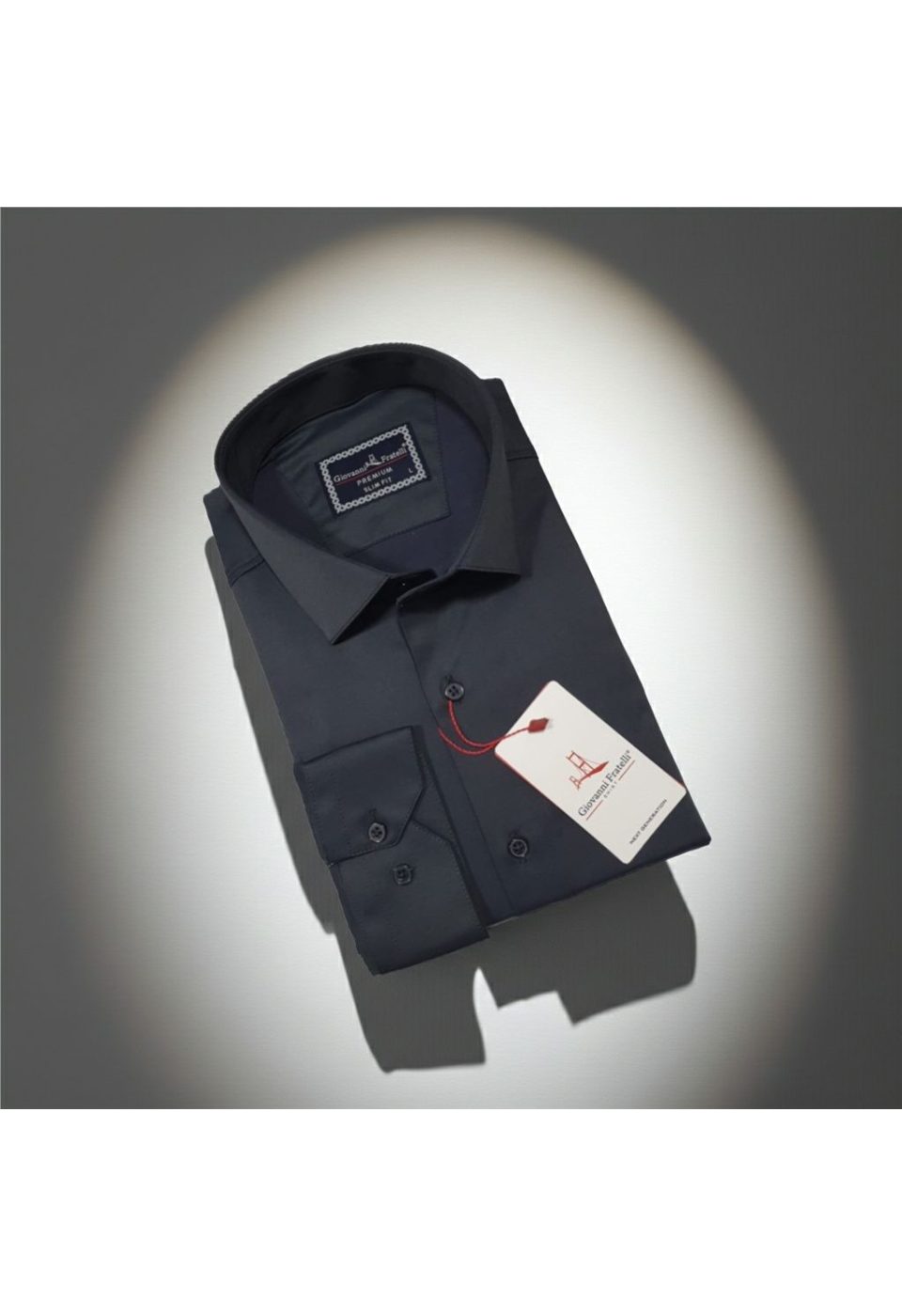 7091 CR SATIN 042 Slim Fit Uzun Kol Düz Renk Saten Erkek Gömlek 3GMK327091042 - Giovanni Fratelli