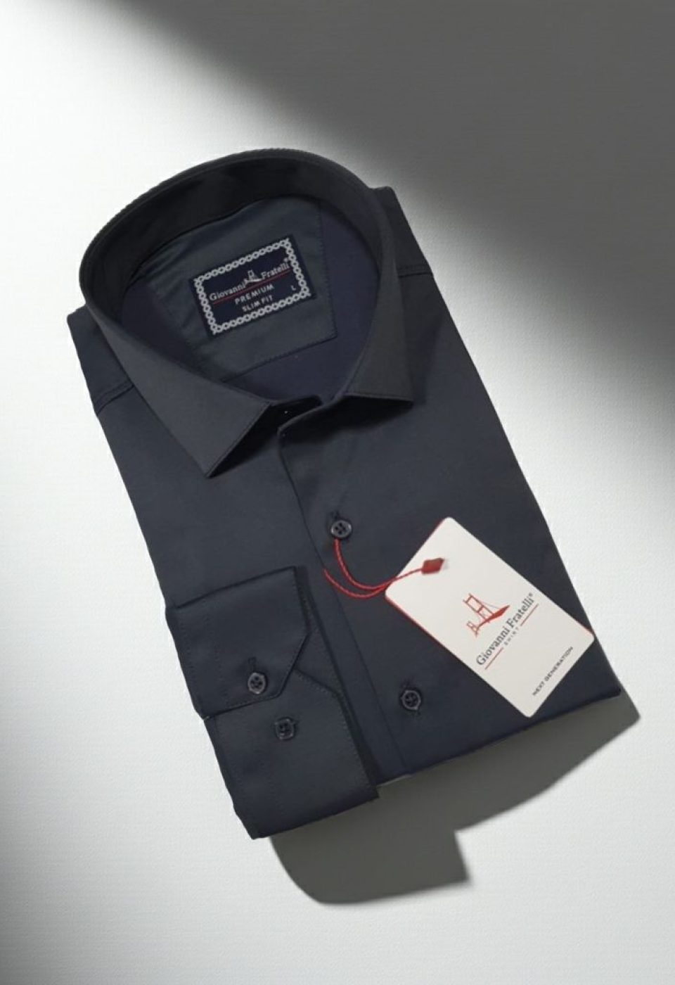 Slim Fit Uzun Kol Düz Renk Saten Erkek Gömlek 3GMK327091042