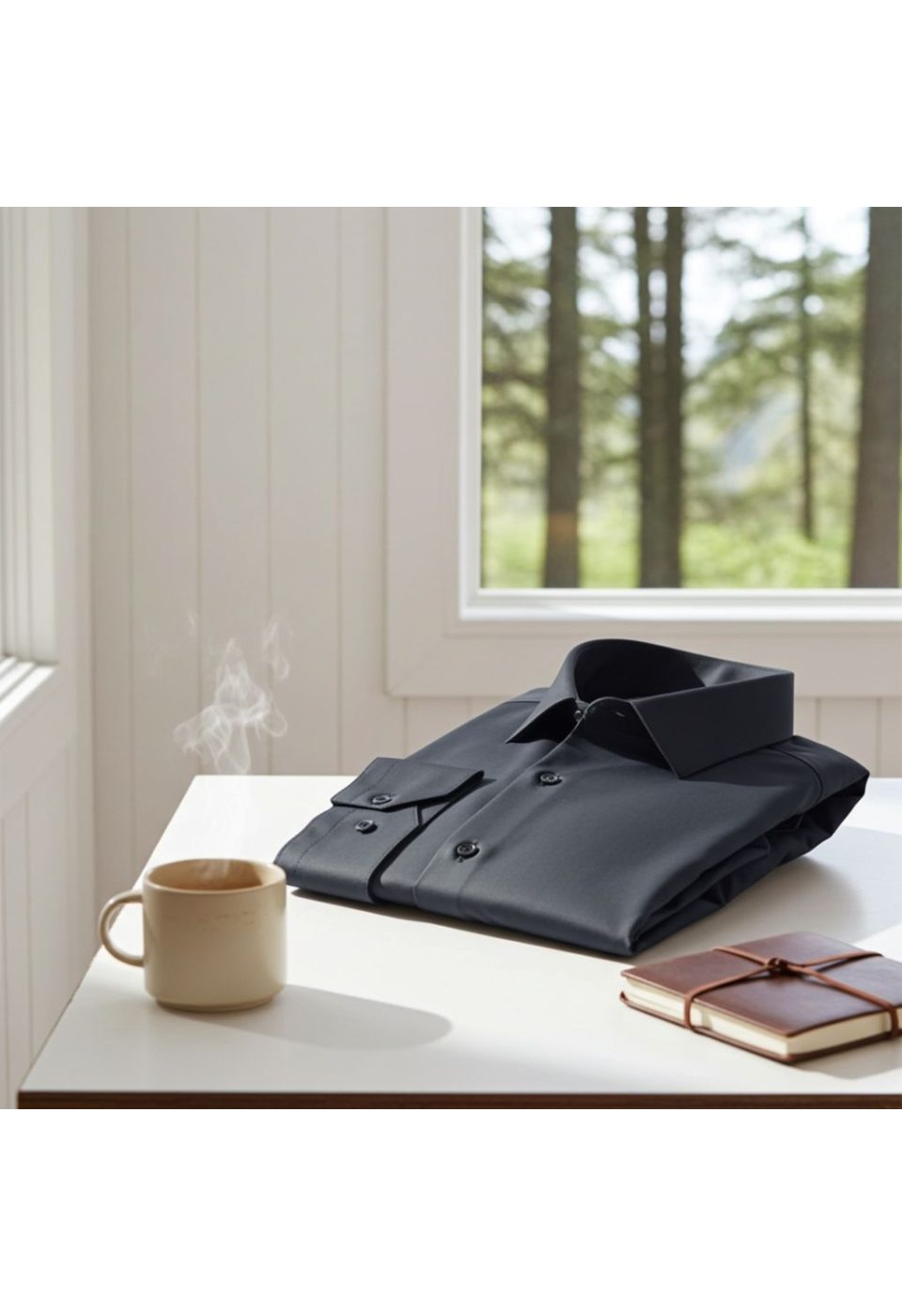 7091 CR SATIN 042 Slim Fit Uzun Kol Düz Renk Saten Erkek Gömlek 3GMK327091042 - Giovanni Fratelli