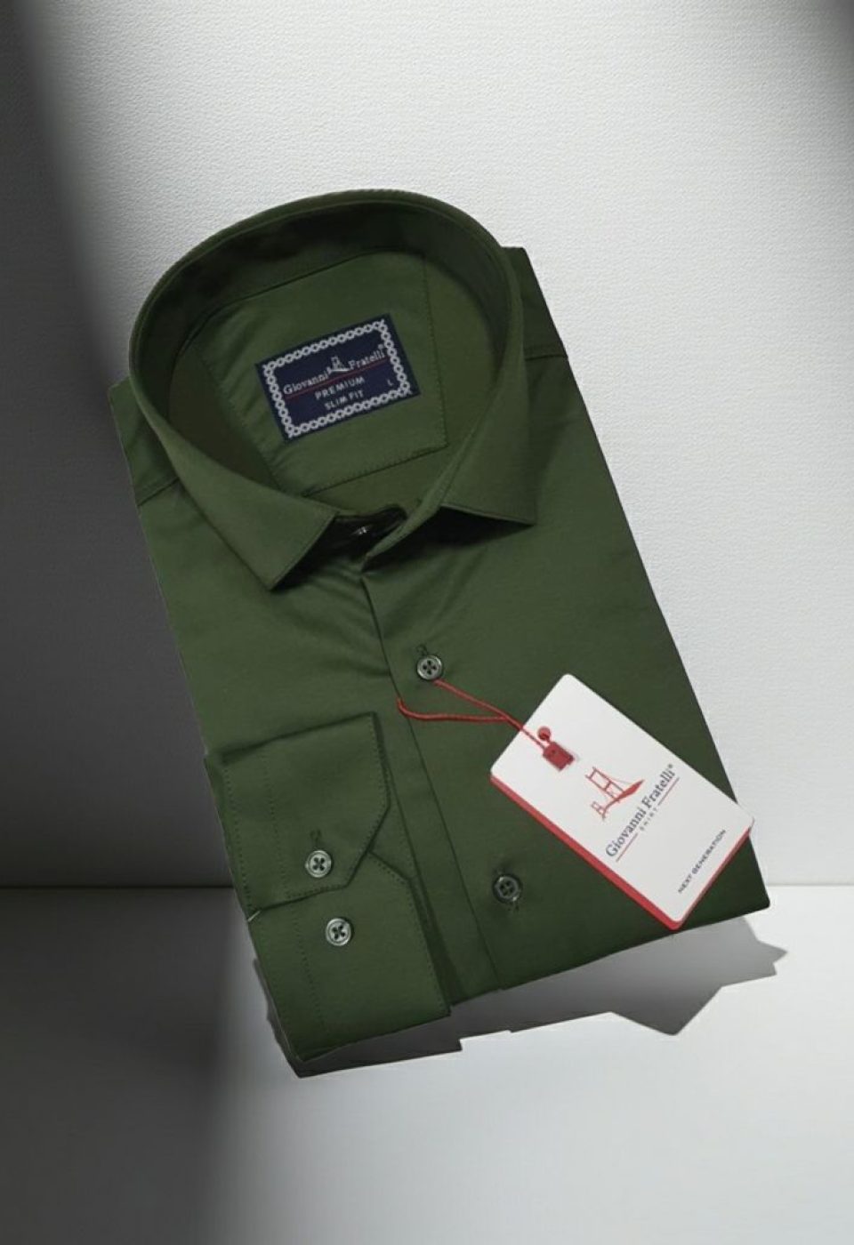 Slim Fit Uzun Kol Düz Renk Saten Erkek Gömlek 3GMK327091044