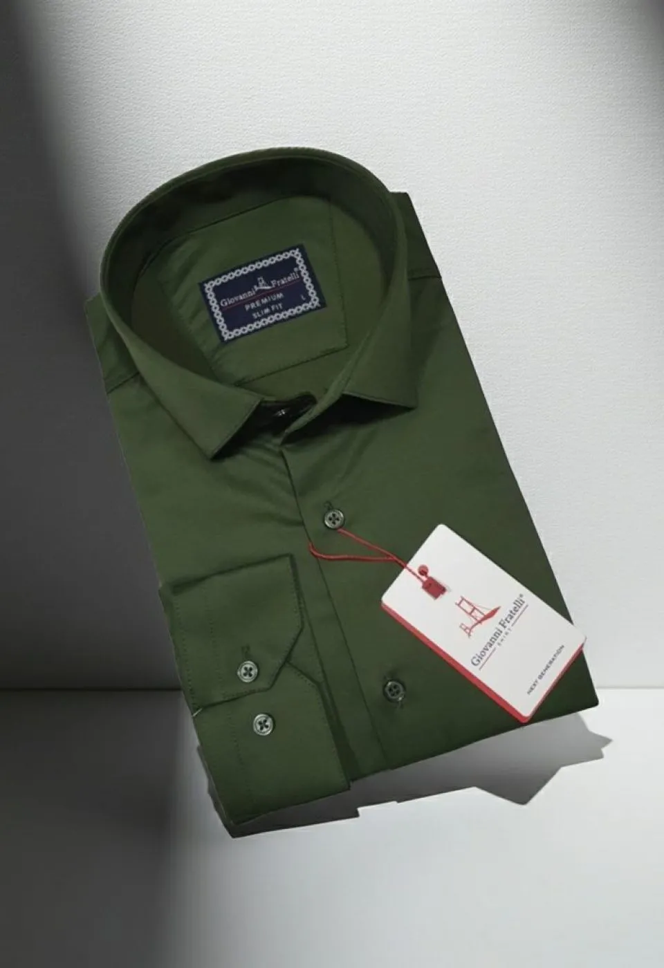 Slim Fit Uzun Kol Düz Renk Saten Erkek Gömlek 3GMK327091044