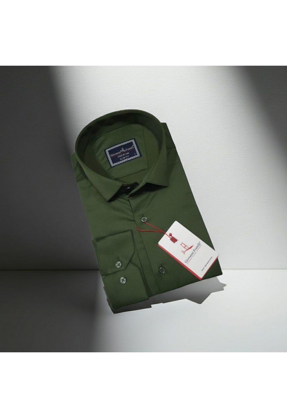 Slim Fit Uzun Kol Düz Renk Saten Erkek Gömlek 3GMK327091044 - Giovanni Fratelli