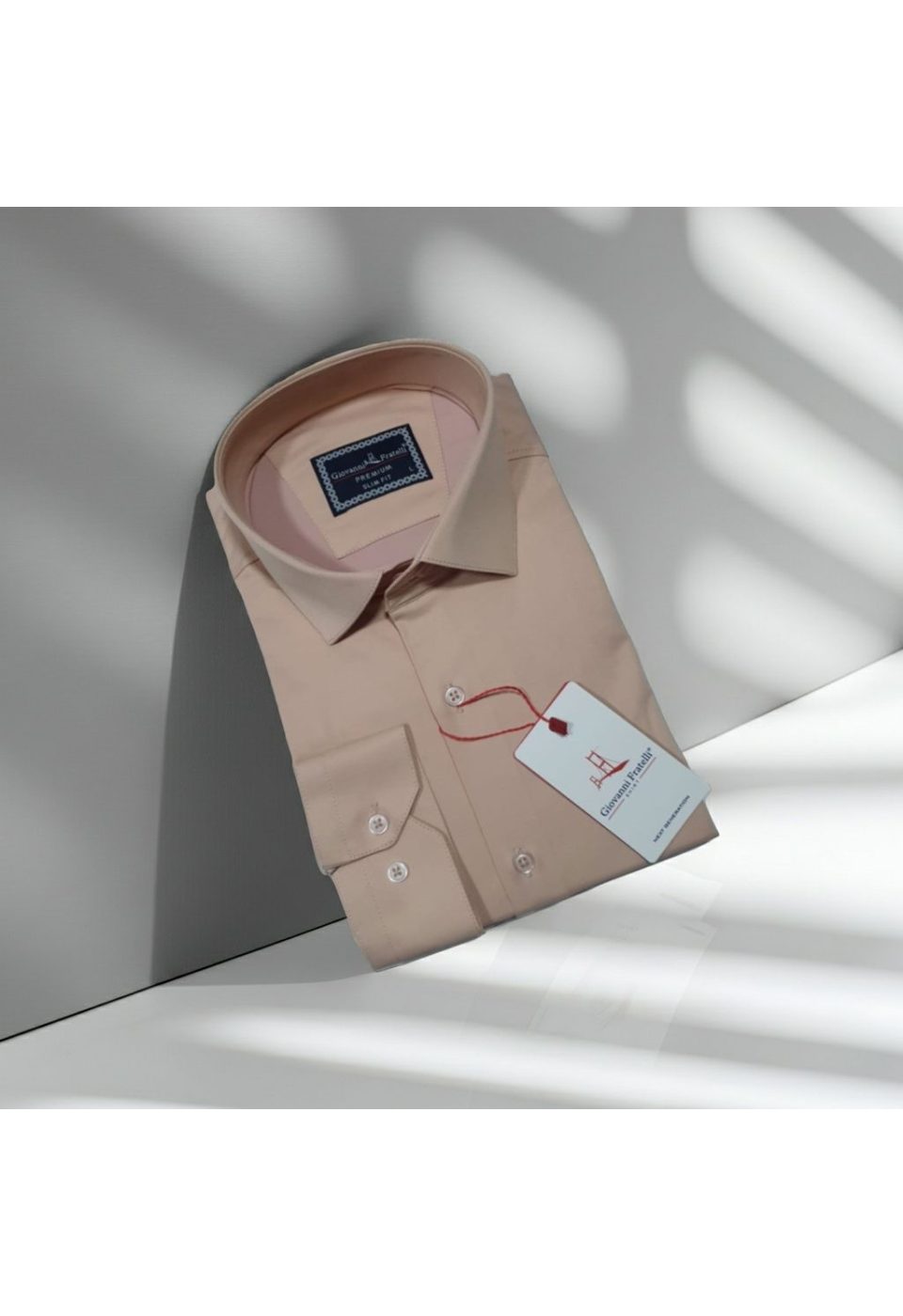 Slim Fit Uzun Kol Düz Renk Saten Erkek Gömlek 3GMK327091049 - Giovanni Fratelli