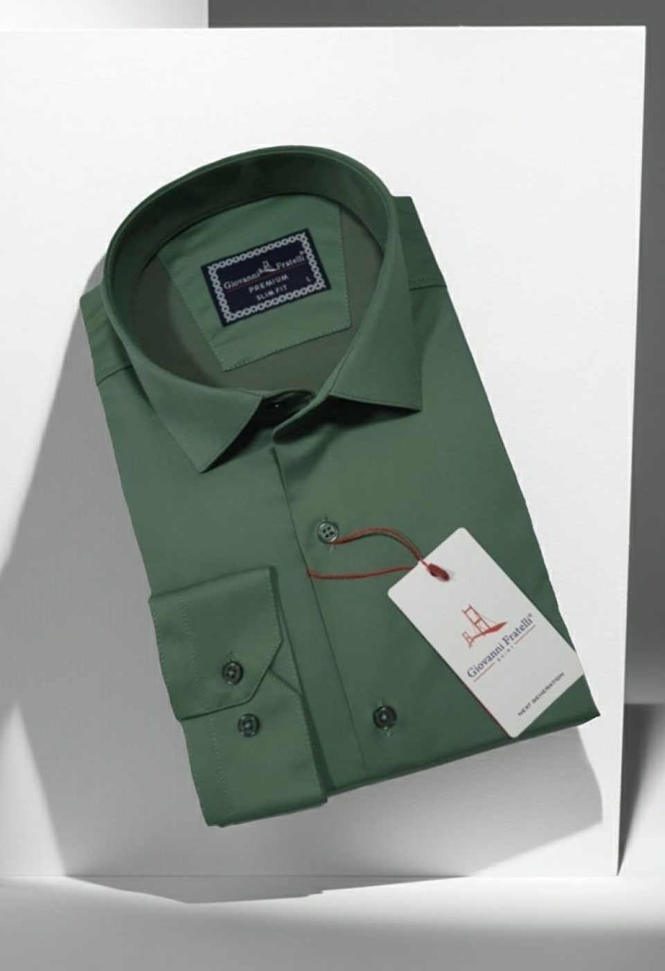 Slim Fit Uzun Kol Düz Renk Saten Erkek Gömlek 3GMK327091054
