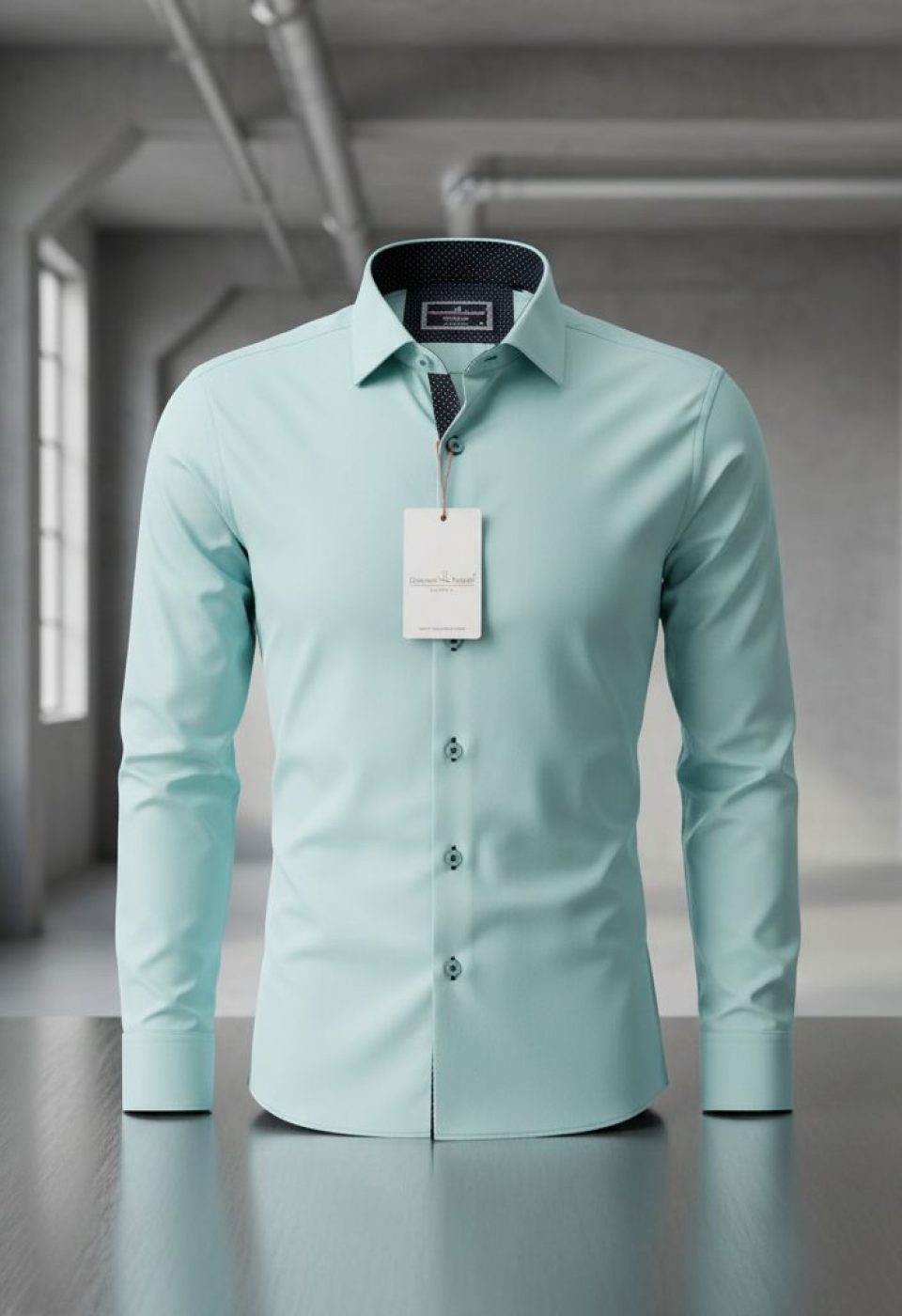 Slim Fit Uzun Kol Düz Renk Saten Erkek Gömlek 3GMK326026003