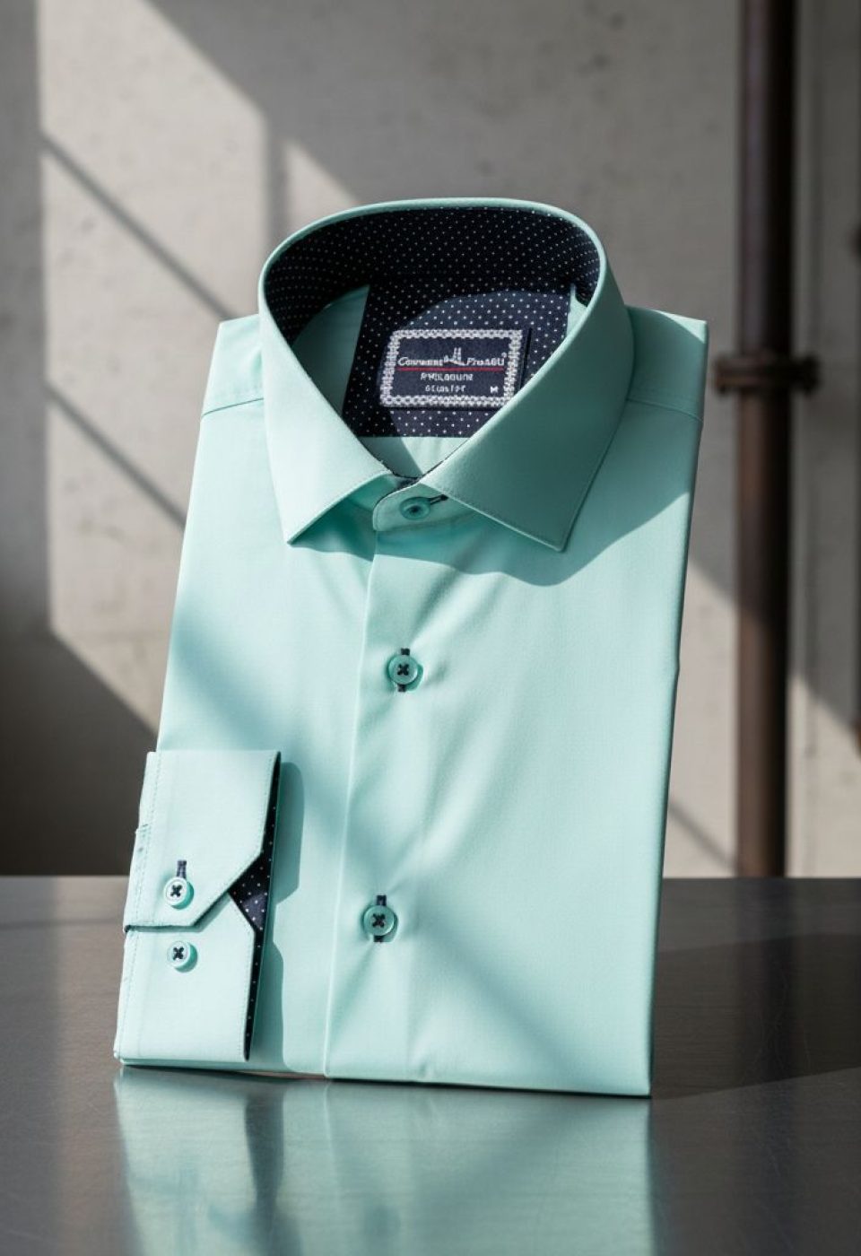 Slim Fit Uzun Kol Düz Renk Saten Erkek Gömlek 3GMK326026003
