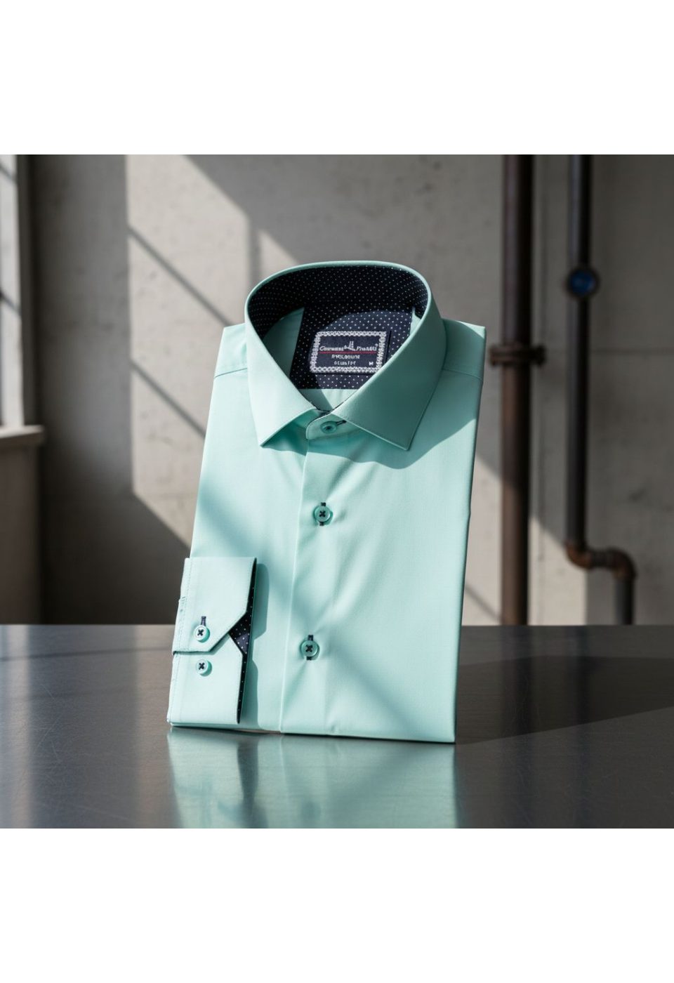 6026 CR SATIN 003 Slim Fit Uzun Kol Düz Renk Saten Erkek Gömlek 3GMK326026003 - Giovanni Fratelli