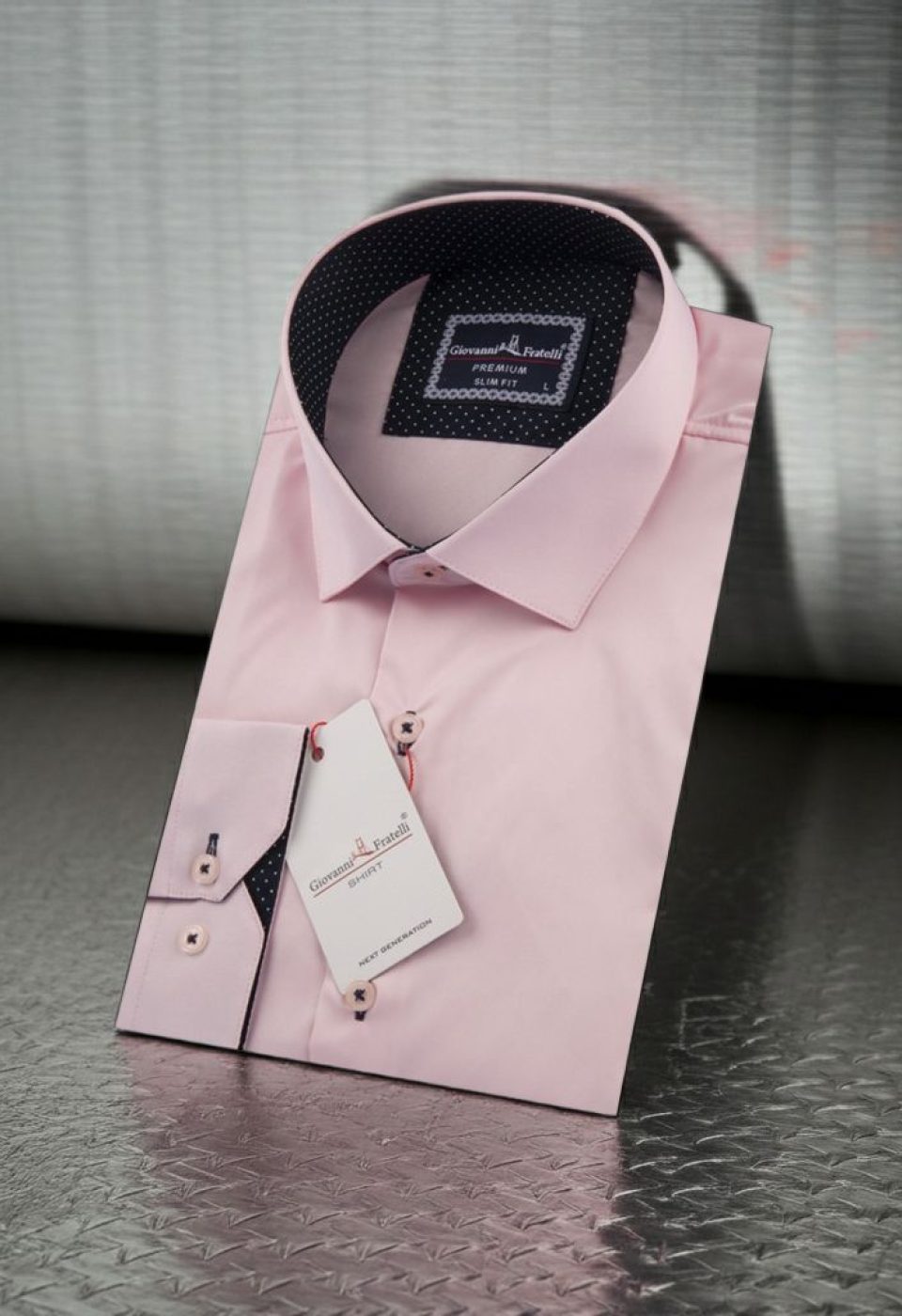 Slim Fit Uzun Kol Düz Renk Saten Erkek Gömlek 3GMK326026005