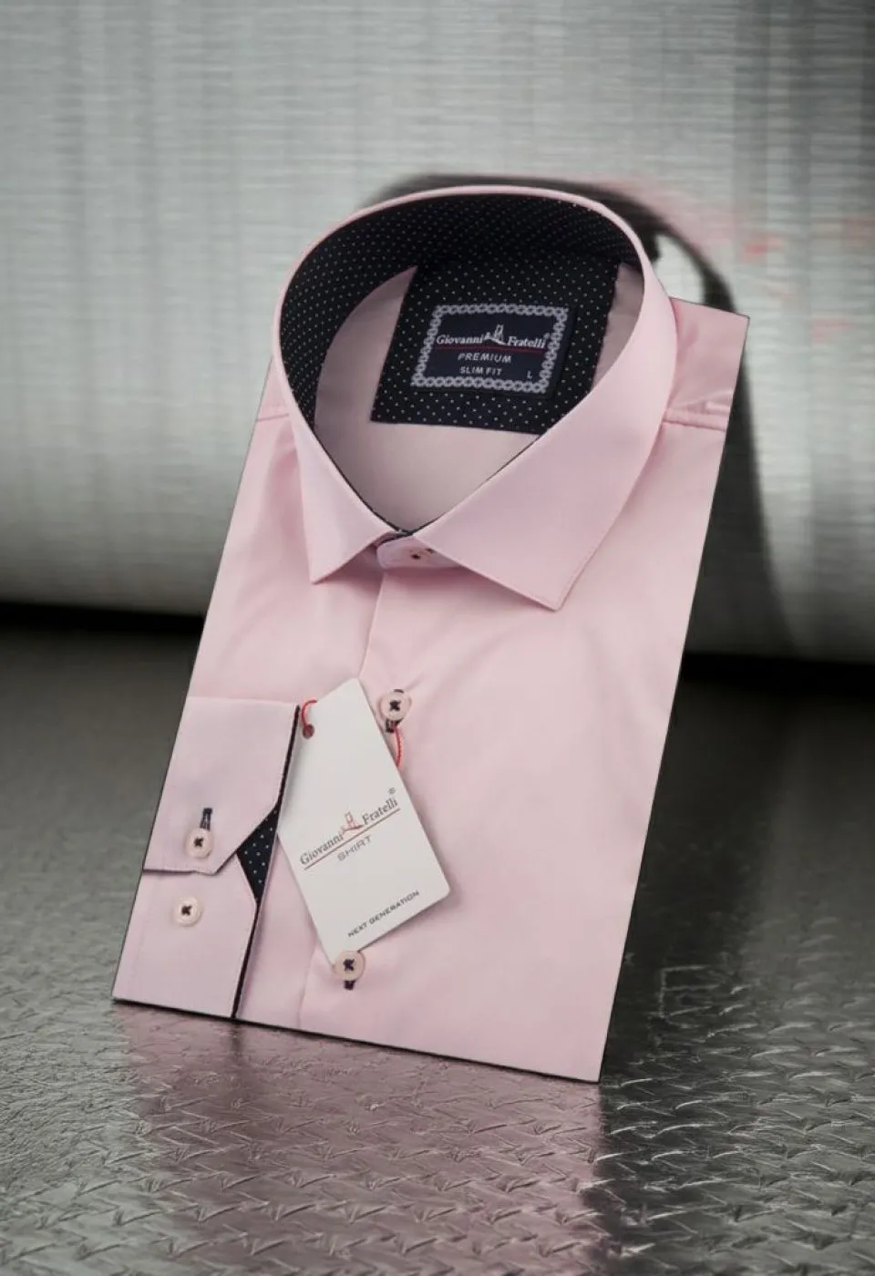 Slim Fit Uzun Kol Düz Renk Saten Erkek Gömlek 3GMK326026005