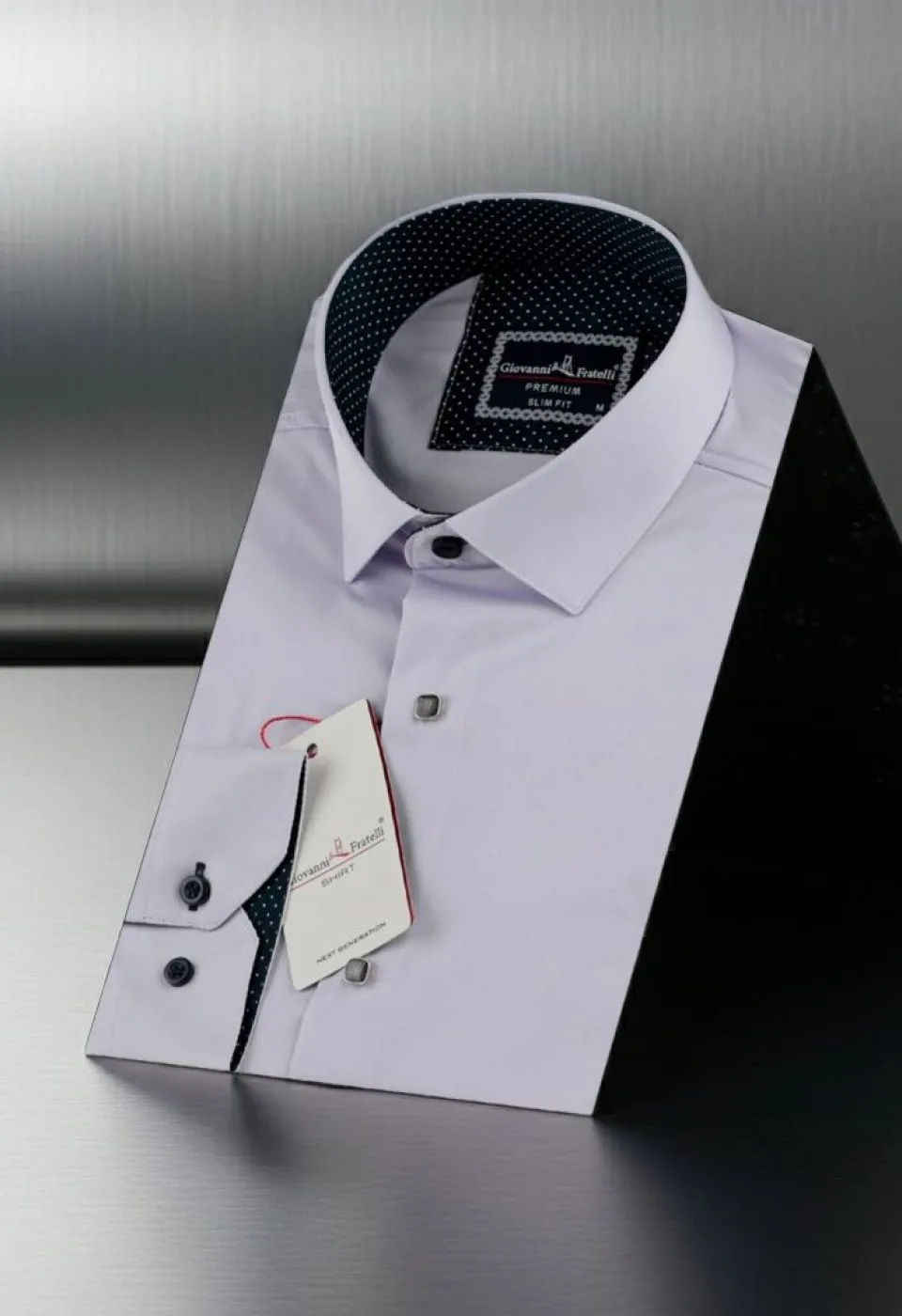 Slim Fit Uzun Kol Düz Renk Saten Erkek Gömlek 3GMK316027002