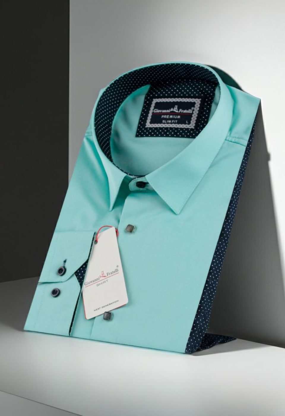 6027 CR SATIN 005 Slim Fit Uzun Kol Düz Renk Saten Erkek Gömlek 3GMK316027005 - Giovanni Fratelli