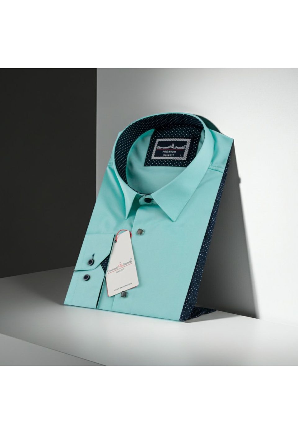 6027 CR SATIN 005 Slim Fit Uzun Kol Düz Renk Saten Erkek Gömlek 3GMK316027005 - Giovanni Fratelli