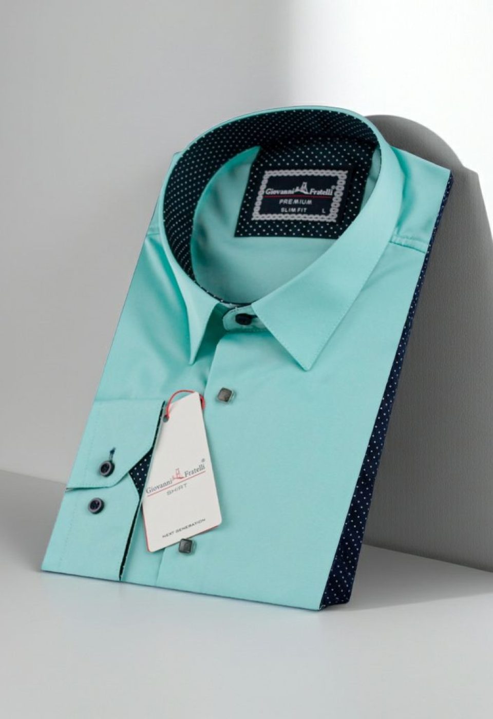 Slim Fit Uzun Kol Düz Renk Saten Erkek Gömlek 3GMK316027005