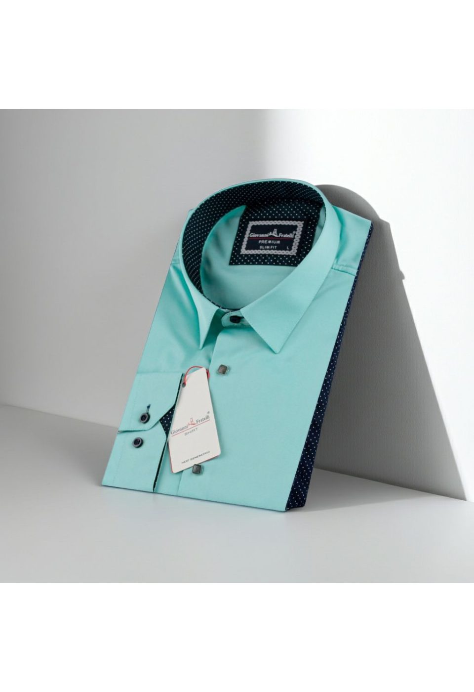 6027 CR SATIN 005 Slim Fit Uzun Kol Düz Renk Saten Erkek Gömlek 3GMK316027005 - Giovanni Fratelli