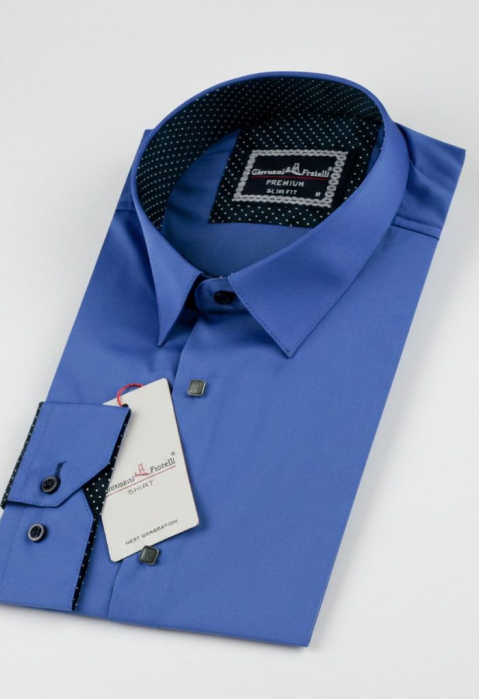 Slim Fit Uzun Kol Düz Renk Saten Erkek Gömlek 3GMK316027009