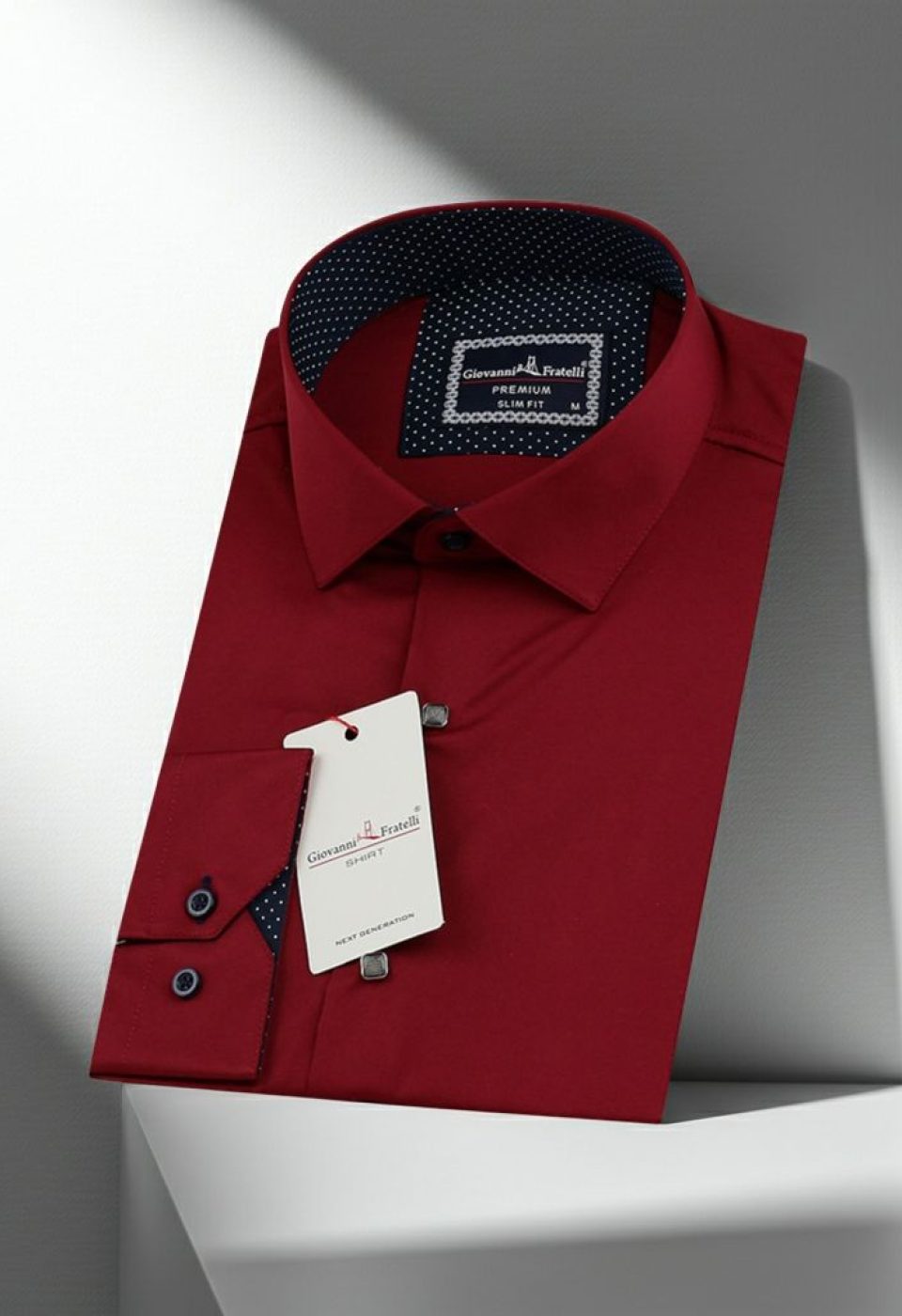 Slim Fit Uzun Kol Düz Renk Saten Erkek Gömlek 3GMK316027013