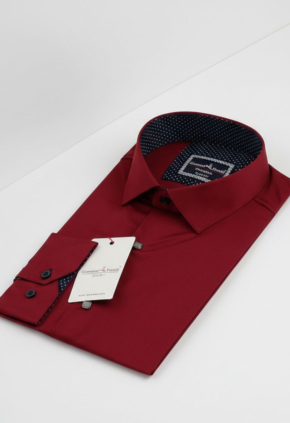 Slim Fit Uzun Kol Düz Renk Saten Erkek Gömlek 3GMK316027013