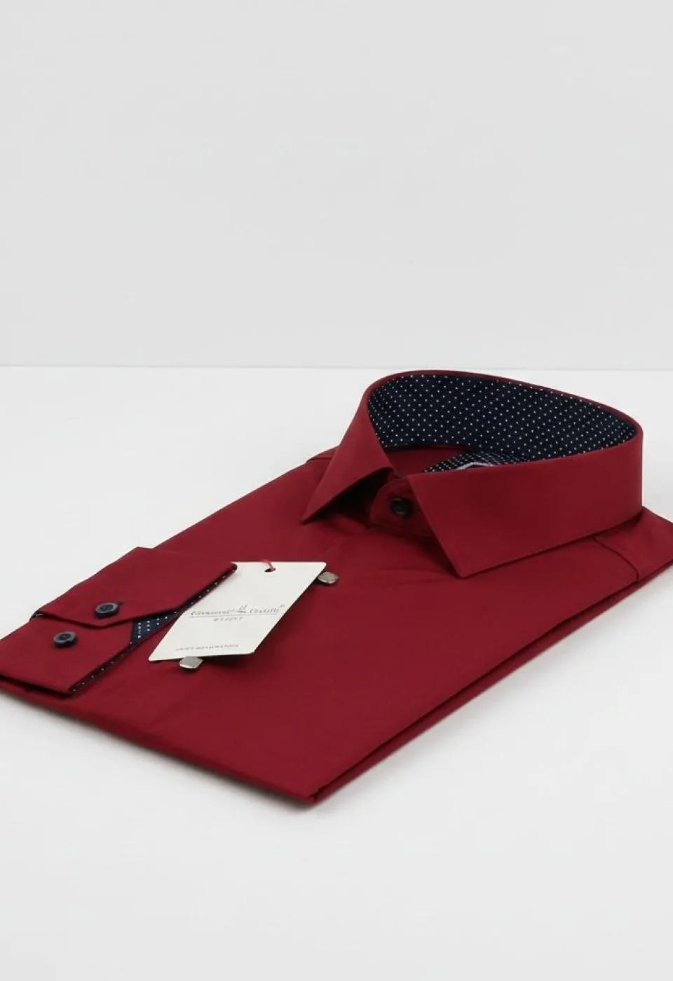 Slim Fit Uzun Kol Düz Renk Saten Erkek Gömlek 3GMK316027013 - Giovanni Fratelli