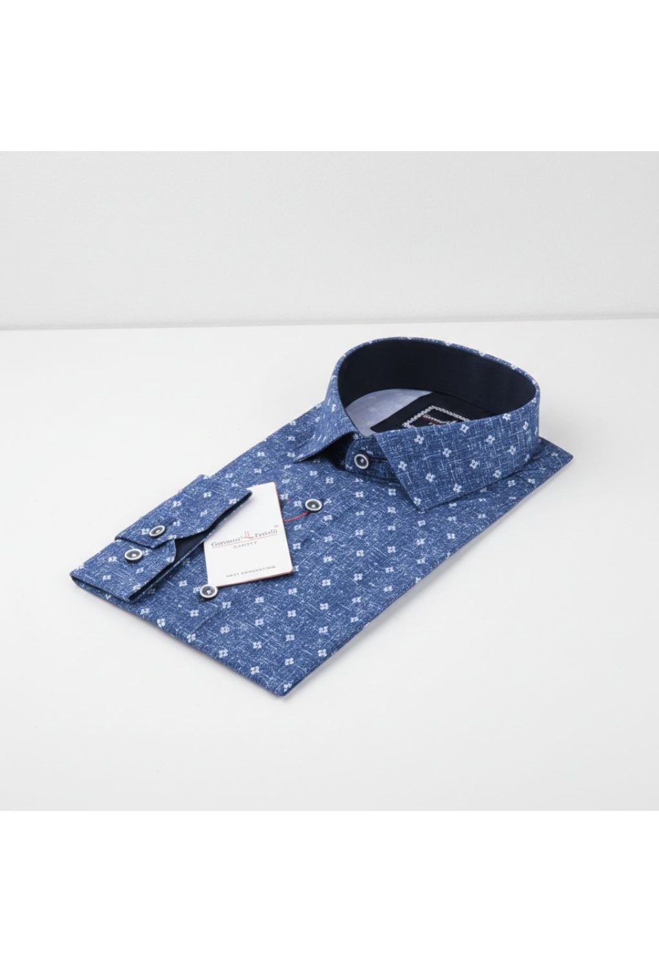 6031 CR DIGITAL 001 Slim Fit Uzun Kol Desenli Dijital Baskılı Erkek Gömlek 3GMK316031001 - Giovanni Fratelli