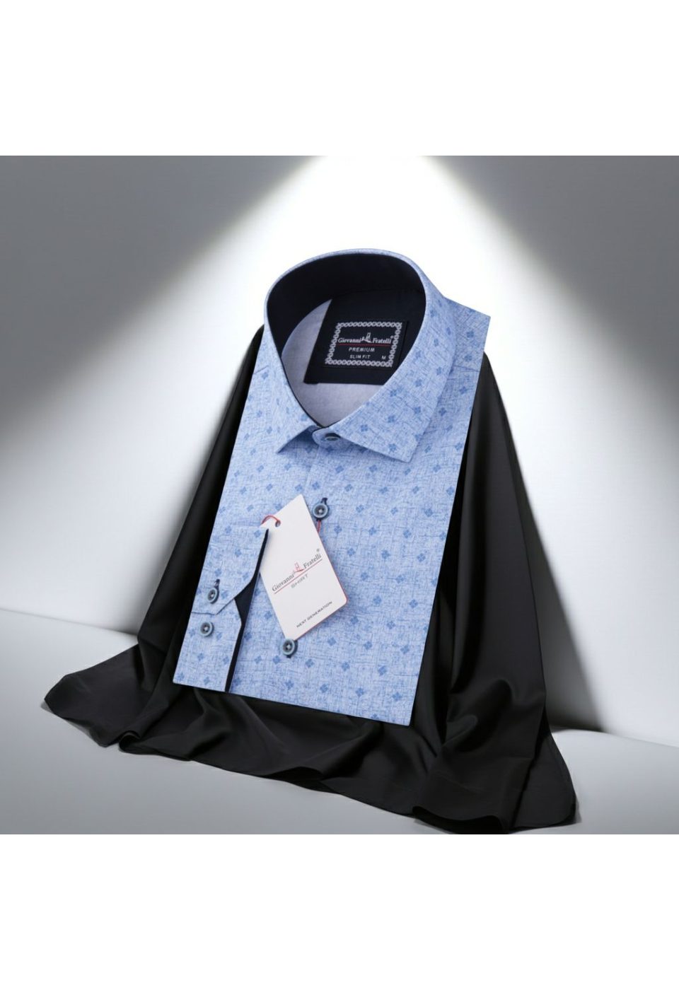 6031 CR DIGITAL 002 Slim Fit Uzun Kol Desenli Dijital Baskılı Erkek Gömlek 3GMK316031002 - Giovanni Fratelli