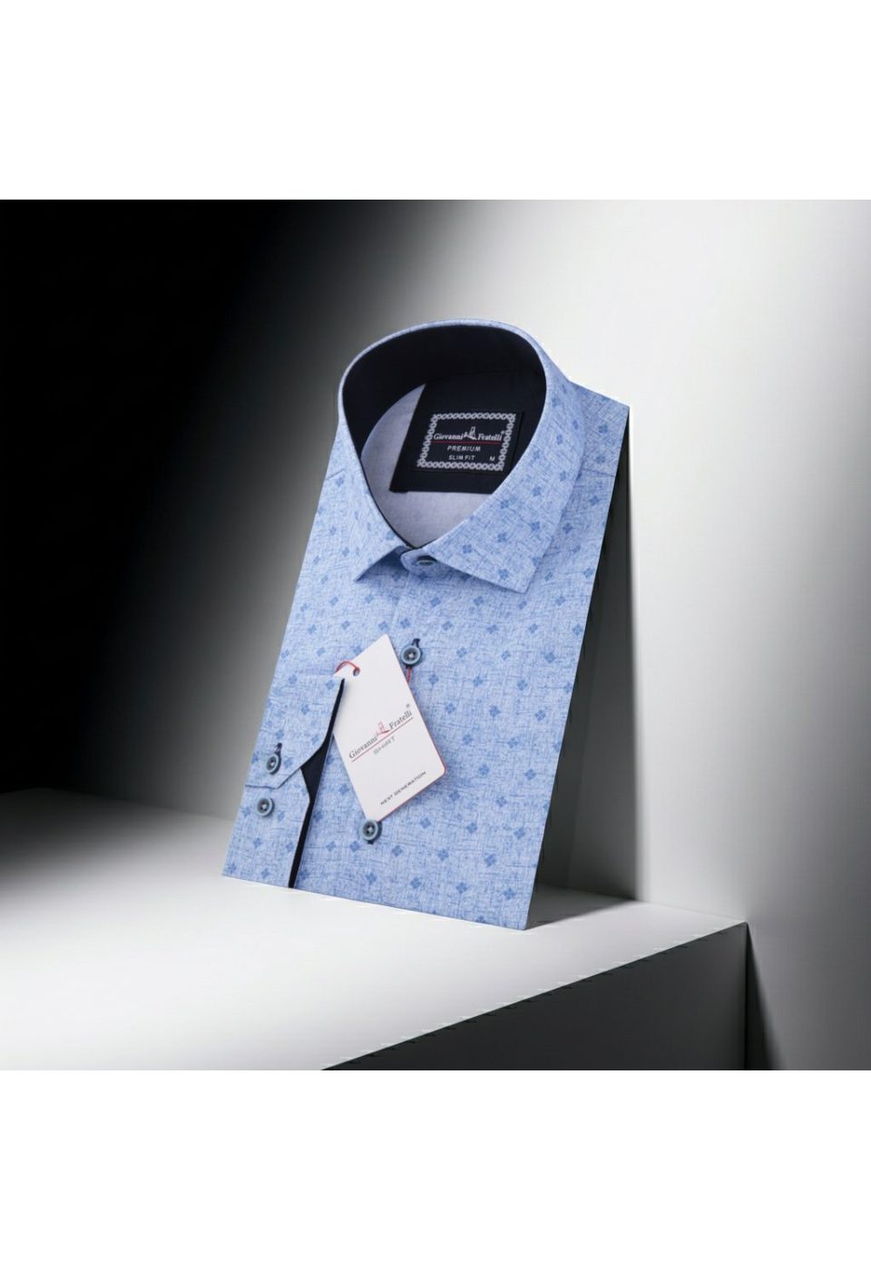 6031 CR DIGITAL 002 Slim Fit Uzun Kol Desenli Dijital Baskılı Erkek Gömlek 3GMK316031002 - Giovanni Fratelli