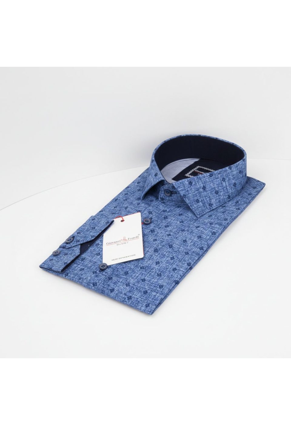 Slim Fit Uzun Kol Desenli Dijital Baskılı Erkek Gömlek 3GMK316031004 - Giovanni Fratelli
