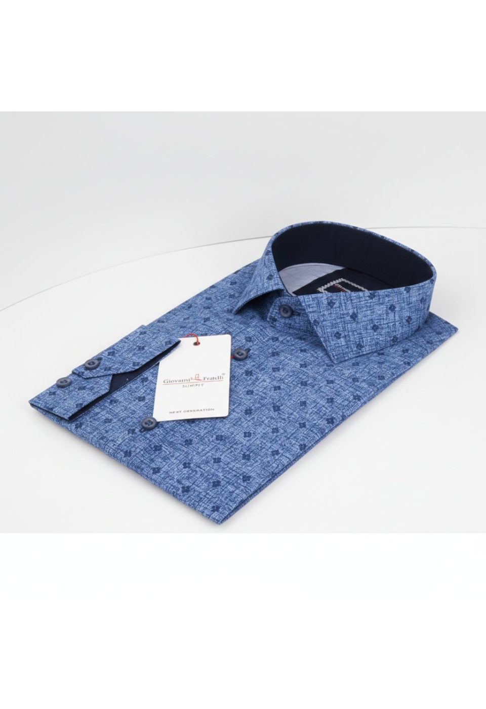 Slim Fit Uzun Kol Desenli Dijital Baskılı Erkek Gömlek 3GMK316031004 - Giovanni Fratelli