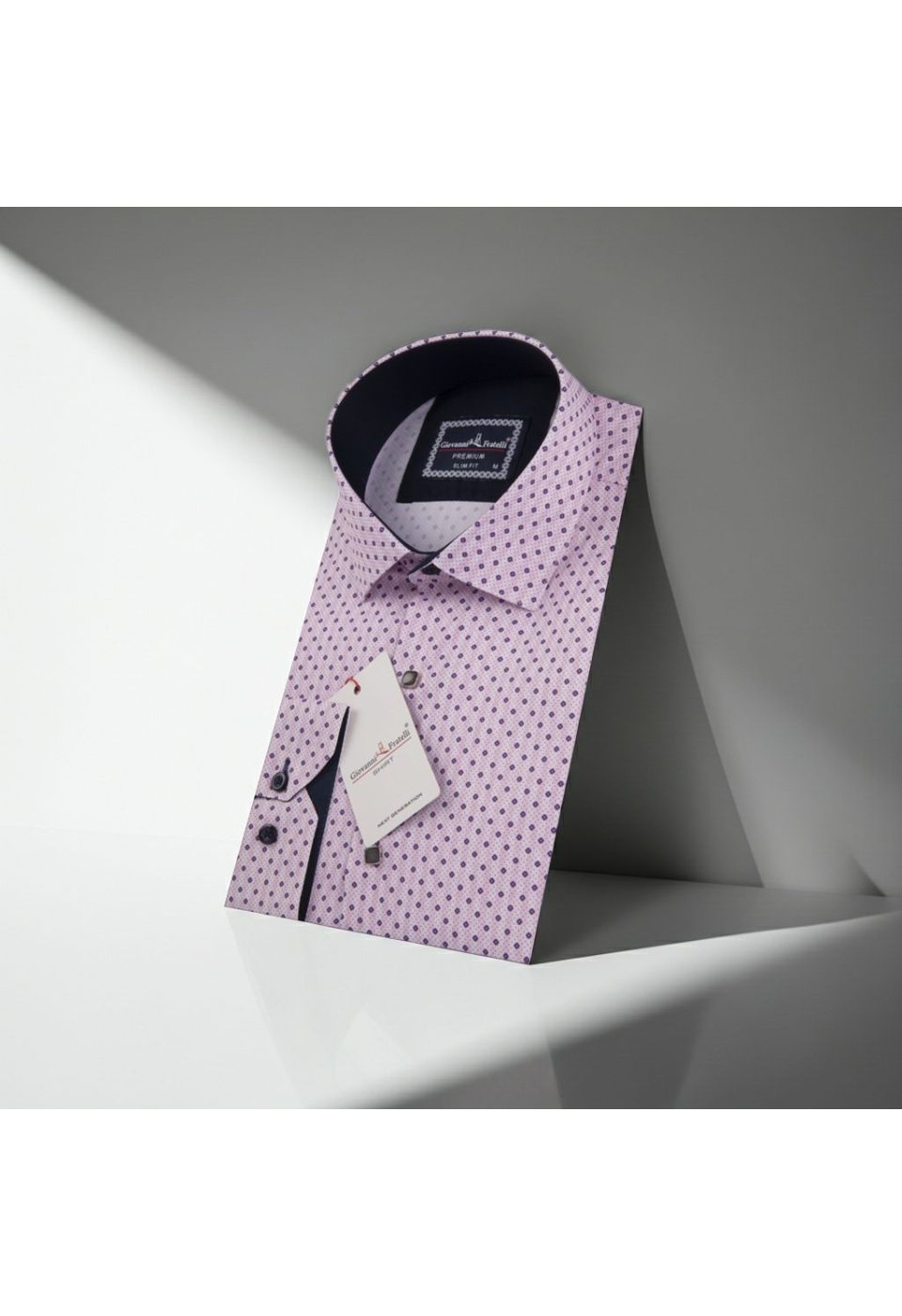 Slim Fit Uzun Kol Desenli Dijital Baskılı Erkek Gömlek 3GMK316033005 - Giovanni Fratelli