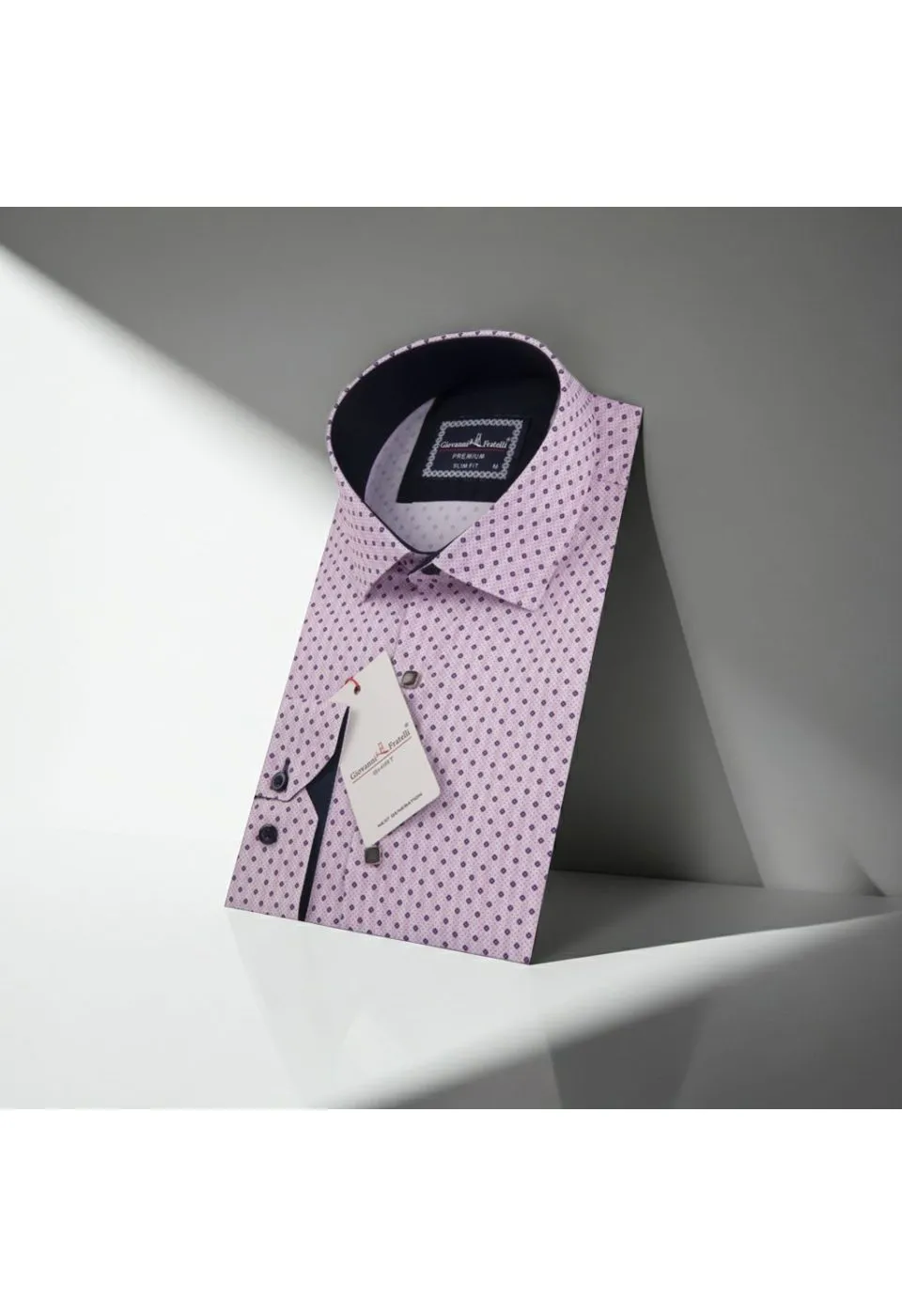 Slim Fit Uzun Kol Desenli Dijital Baskılı Erkek Gömlek 3GMK316033005 - Giovanni Fratelli