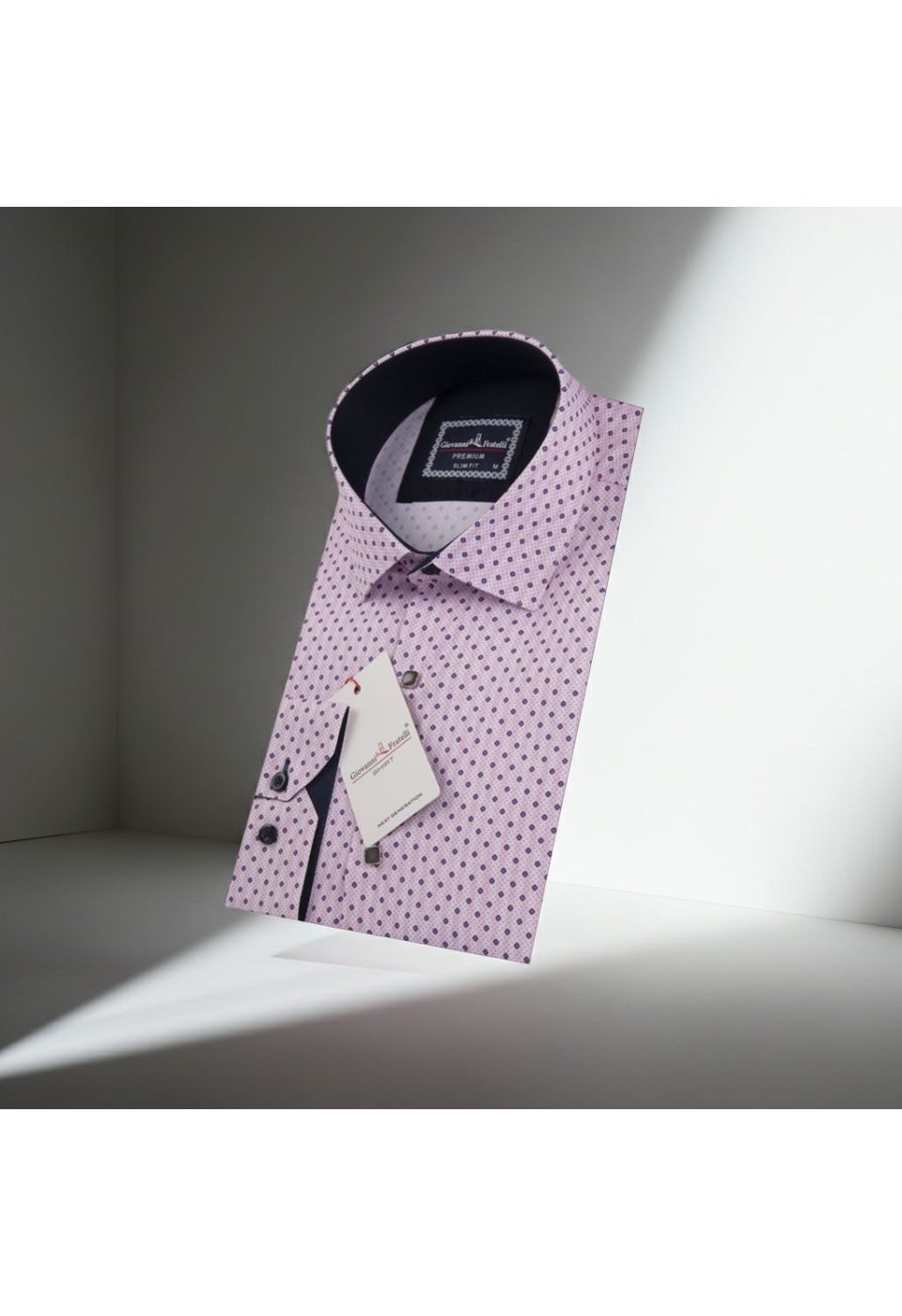 Slim Fit Uzun Kol Desenli Dijital Baskılı Erkek Gömlek 3GMK316033005 - Giovanni Fratelli