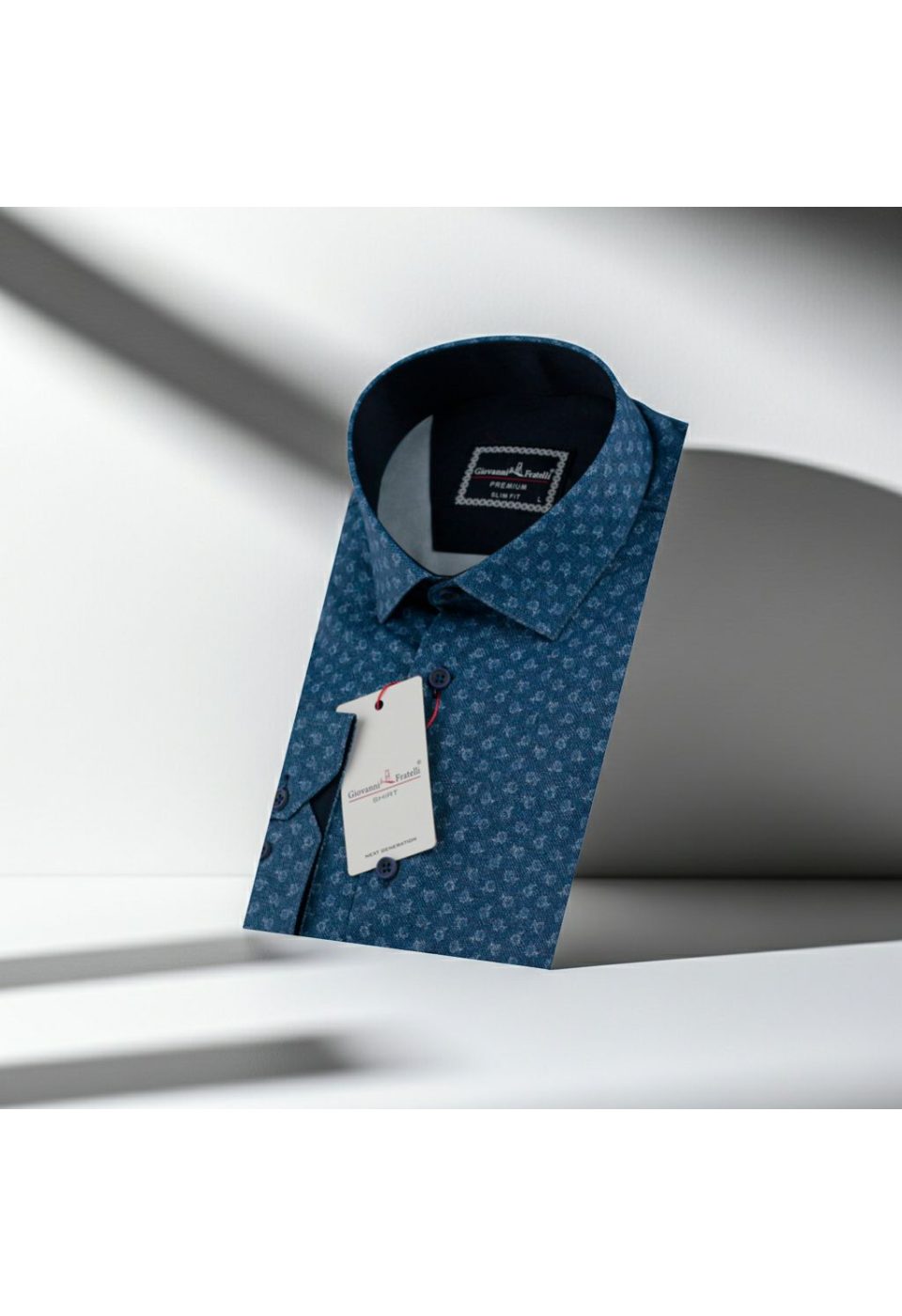 Slim Fit Uzun Kol Desenli Dijital Baskılı Erkek Gömlek 3GMK316036008 - Giovanni Fratelli