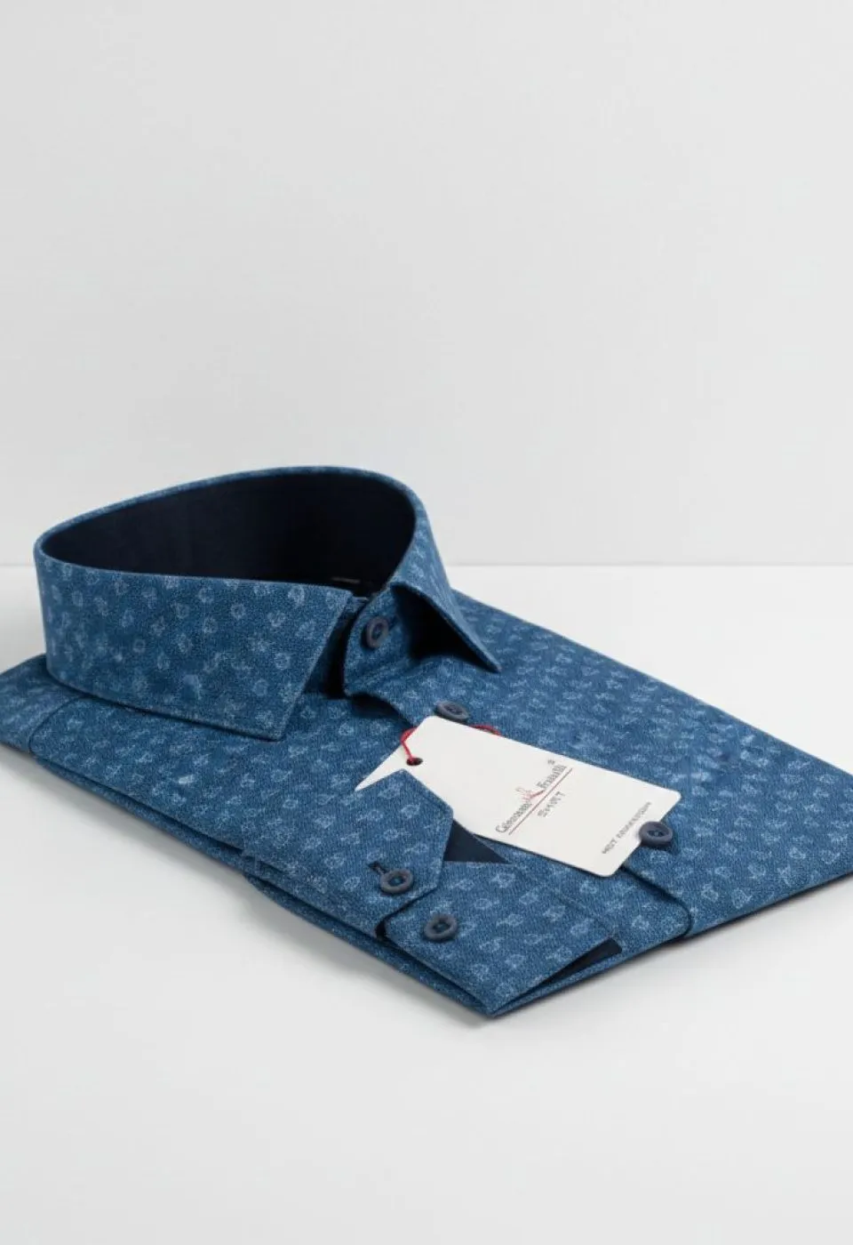 Slim Fit Uzun Kol Desenli Dijital Baskılı Erkek Gömlek 3GMK316036008