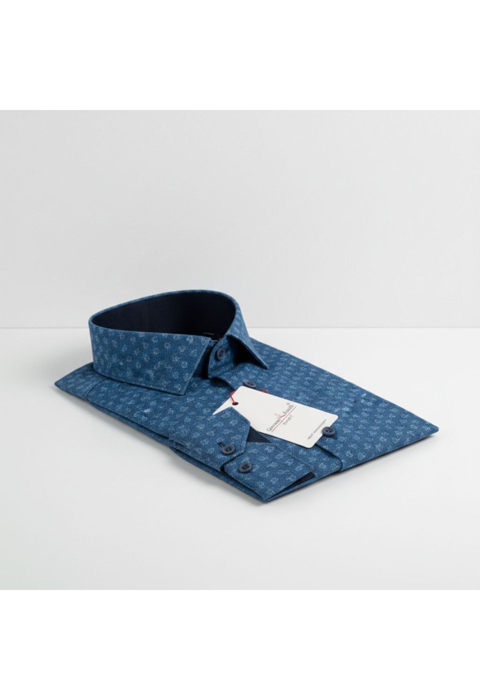 Slim Fit Uzun Kol Desenli Dijital Baskılı Erkek Gömlek 3GMK316036008 - Giovanni Fratelli