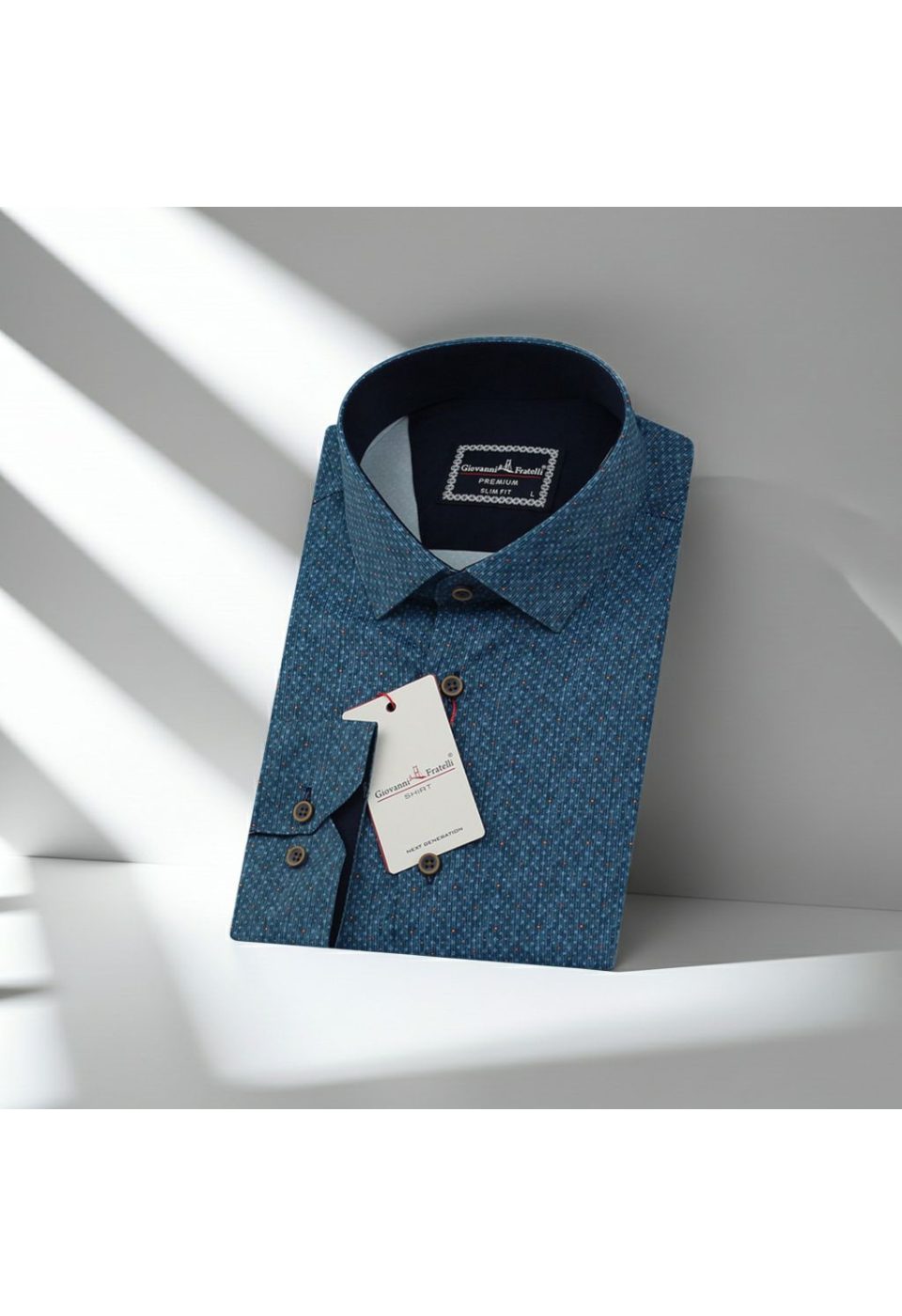 6036 CR DIGITAL CONTE 013 Slim Fit Uzun Kol Desenli Dijital Baskılı Erkek Gömlek 3GMK316036013 - Giovanni Fratelli