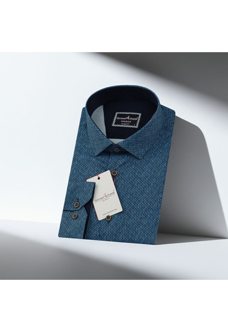 6036 CR DIGITAL CONTE 013 Slim Fit Uzun Kol Desenli Dijital Baskılı Erkek Gömlek 3GMK316036013 - Giovanni Fratelli
