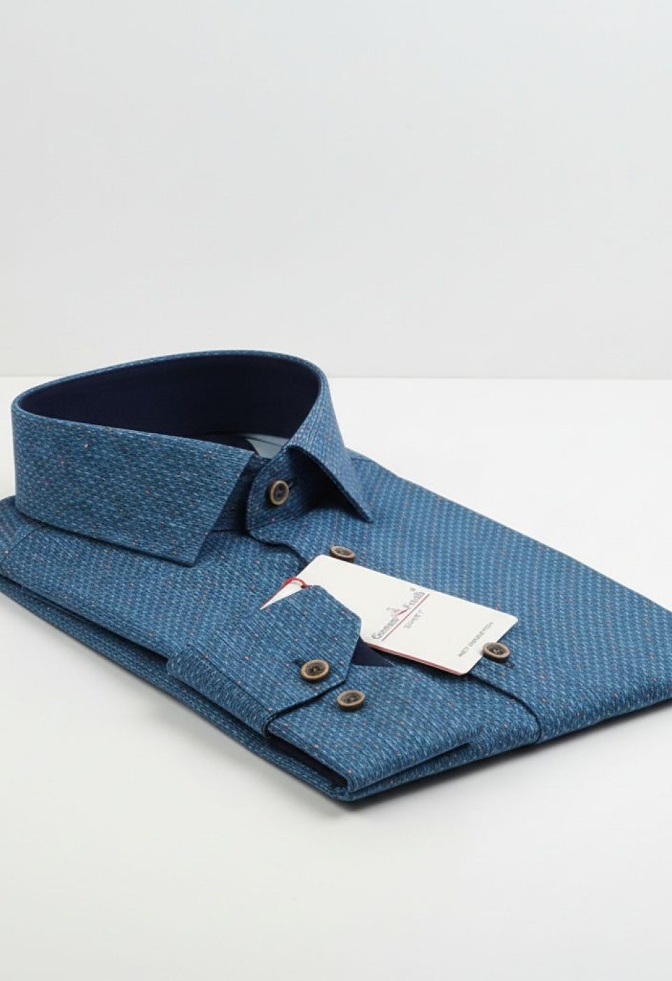 Slim Fit Uzun Kol Desenli Dijital Baskılı Erkek Gömlek 3GMK316036013