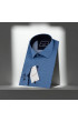 Slim Fit Uzun Kol Desenli Dijital Baskılı Erkek Gömlek 3GMK316037001