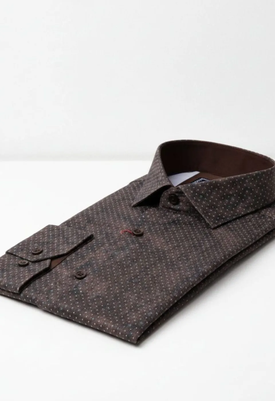 Slim Fit Uzun Kol Desenli Dijital Baskılı Erkek Gömlek 3GMK316039001