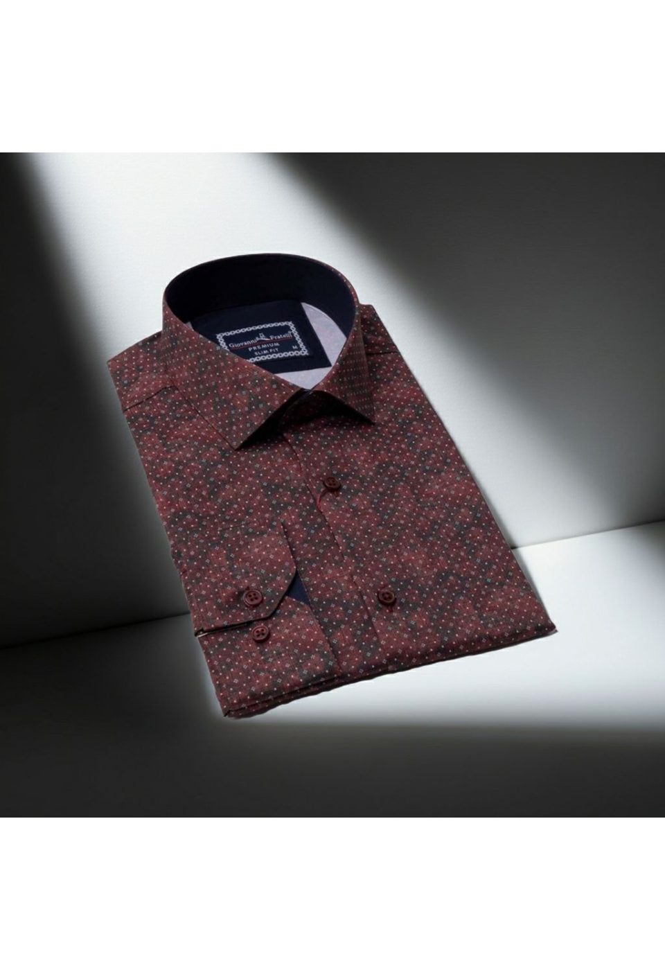 6039 CR DIGITAL CONTE 002 Slim Fit Uzun Kol Desenli Dijital Baskılı Erkek Gömlek 3GMK316039002 - Giovanni Fratelli
