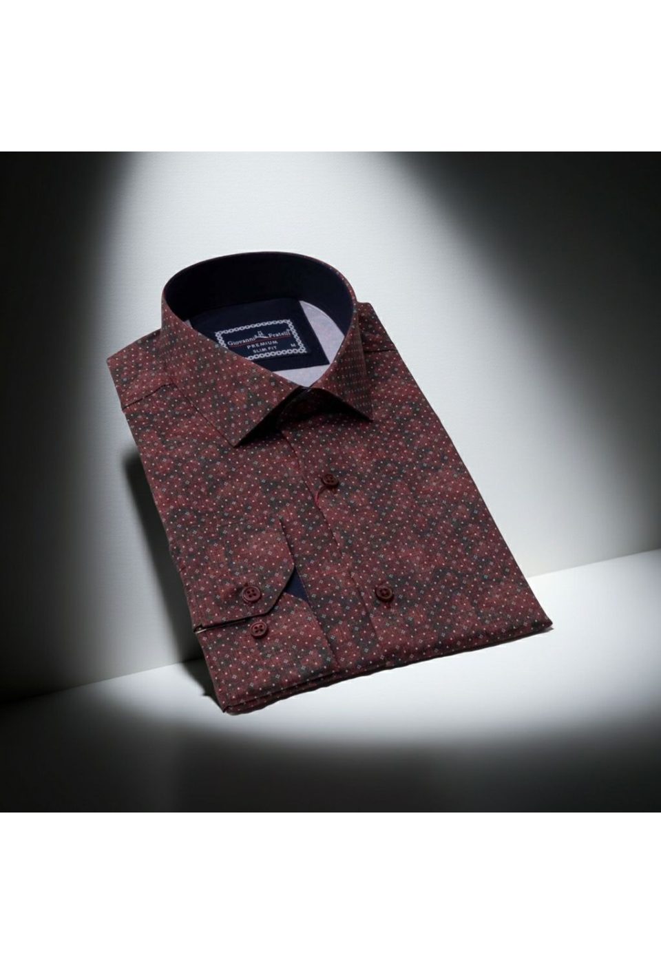 6039 CR DIGITAL CONTE 002 Slim Fit Uzun Kol Desenli Dijital Baskılı Erkek Gömlek 3GMK316039002 - Giovanni Fratelli
