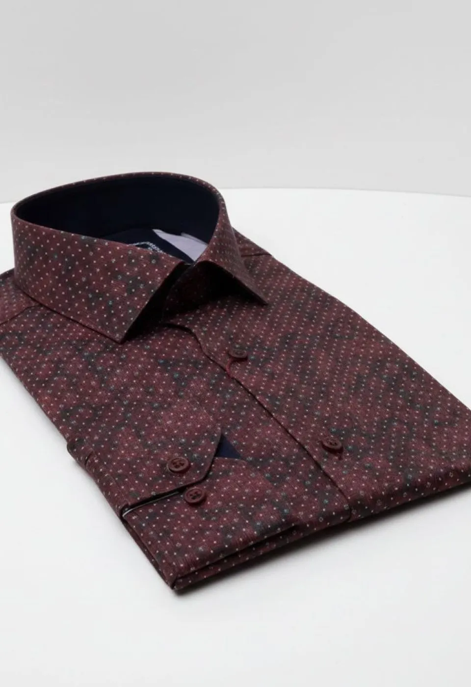 Slim Fit Uzun Kol Desenli Dijital Baskılı Erkek Gömlek 3GMK316039002 - Giovanni Fratelli