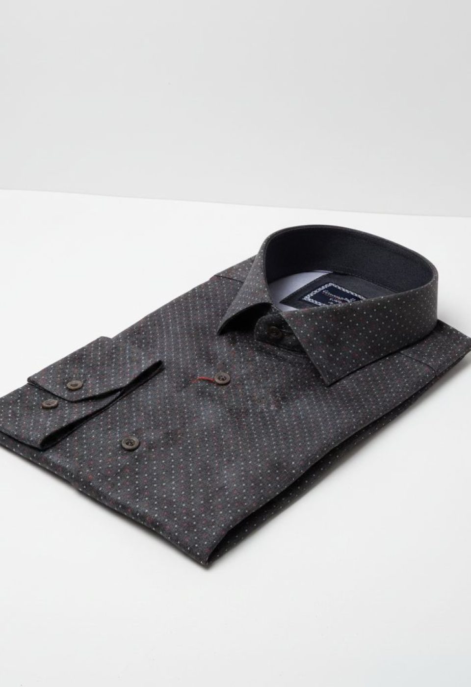 Slim Fit Uzun Kol Desenli Dijital Baskılı Erkek Gömlek 3GMK316039005