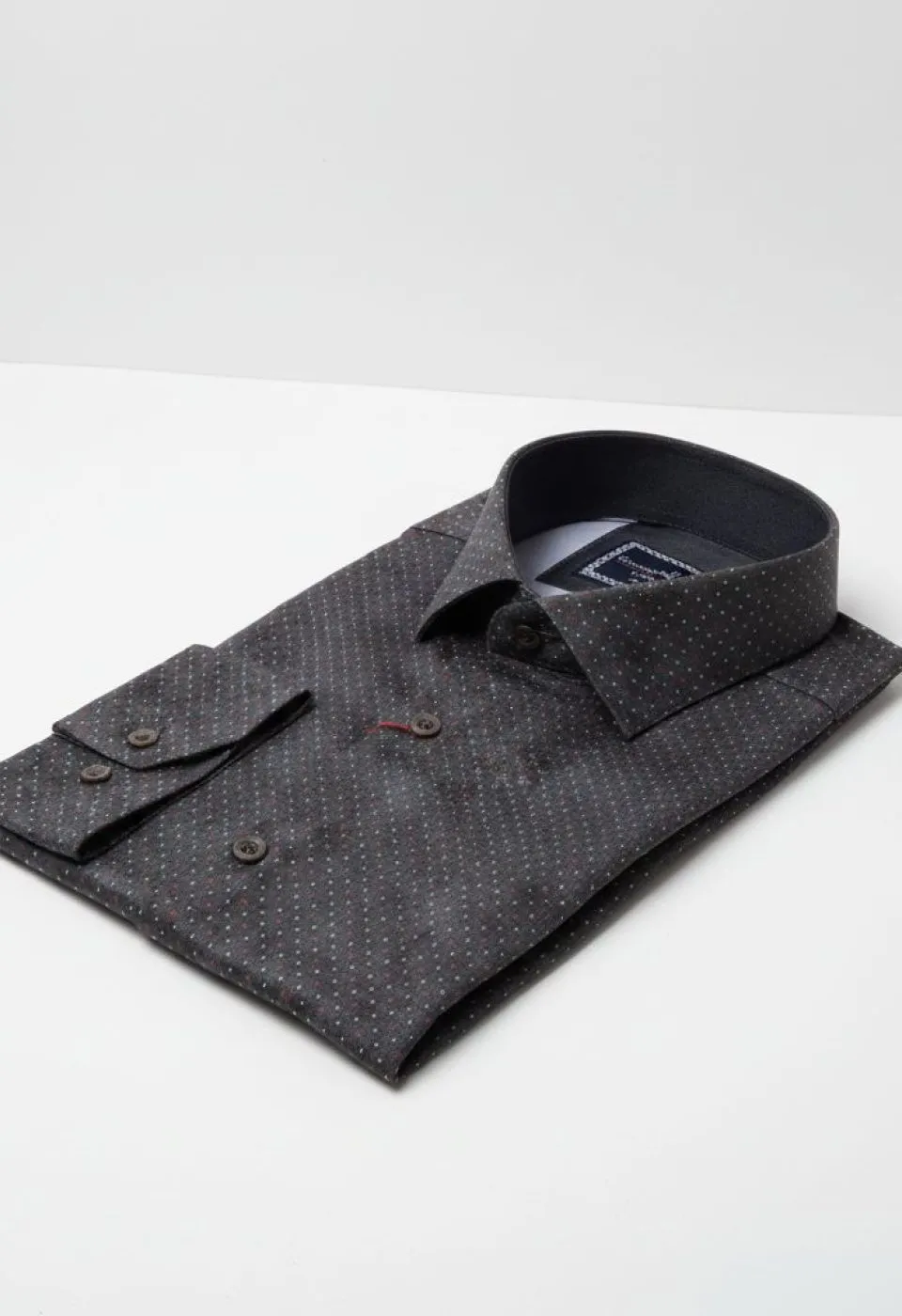 Slim Fit Uzun Kol Desenli Dijital Baskılı Erkek Gömlek 3GMK316039005